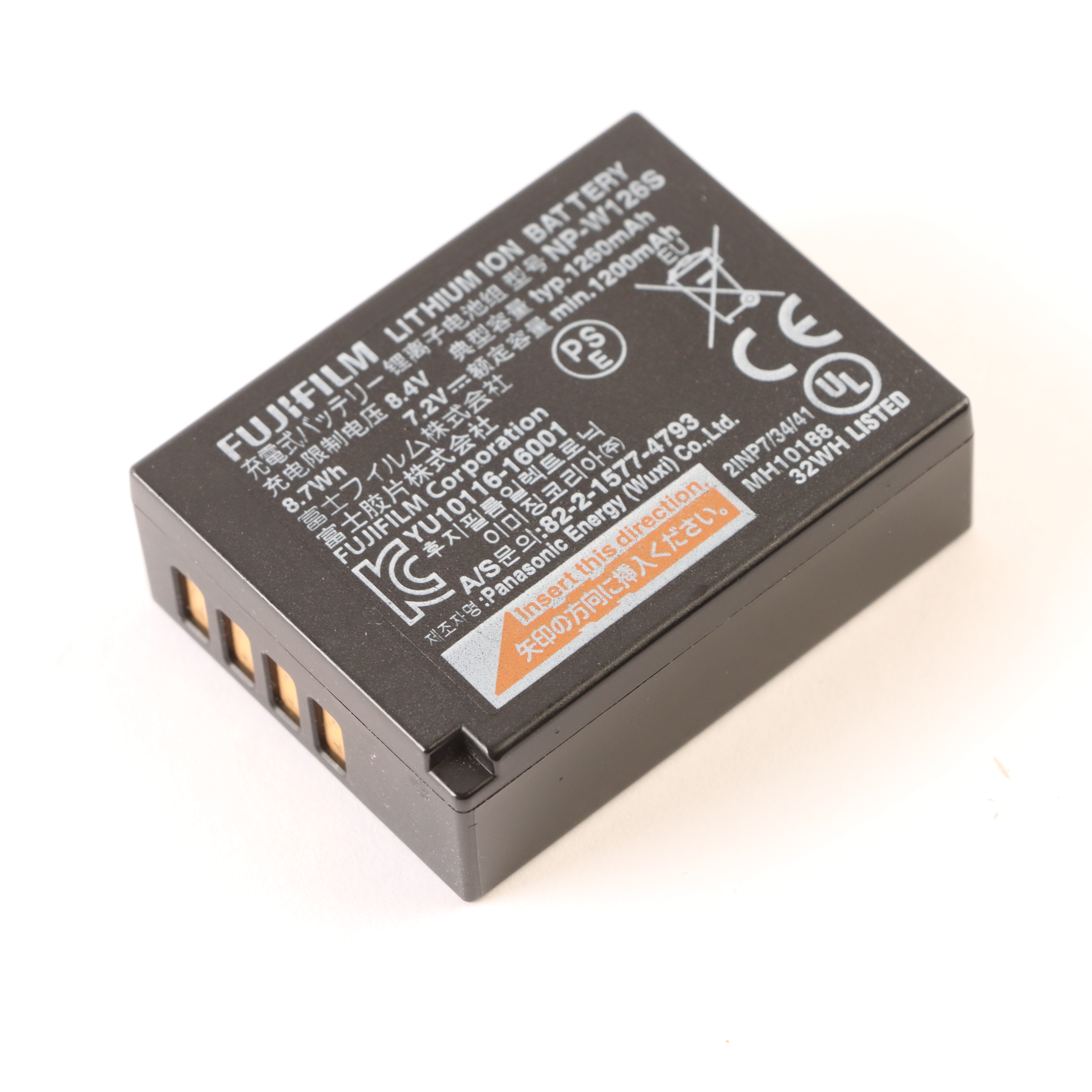 USED Fujifilm NP-W126S Rechargeable Battery