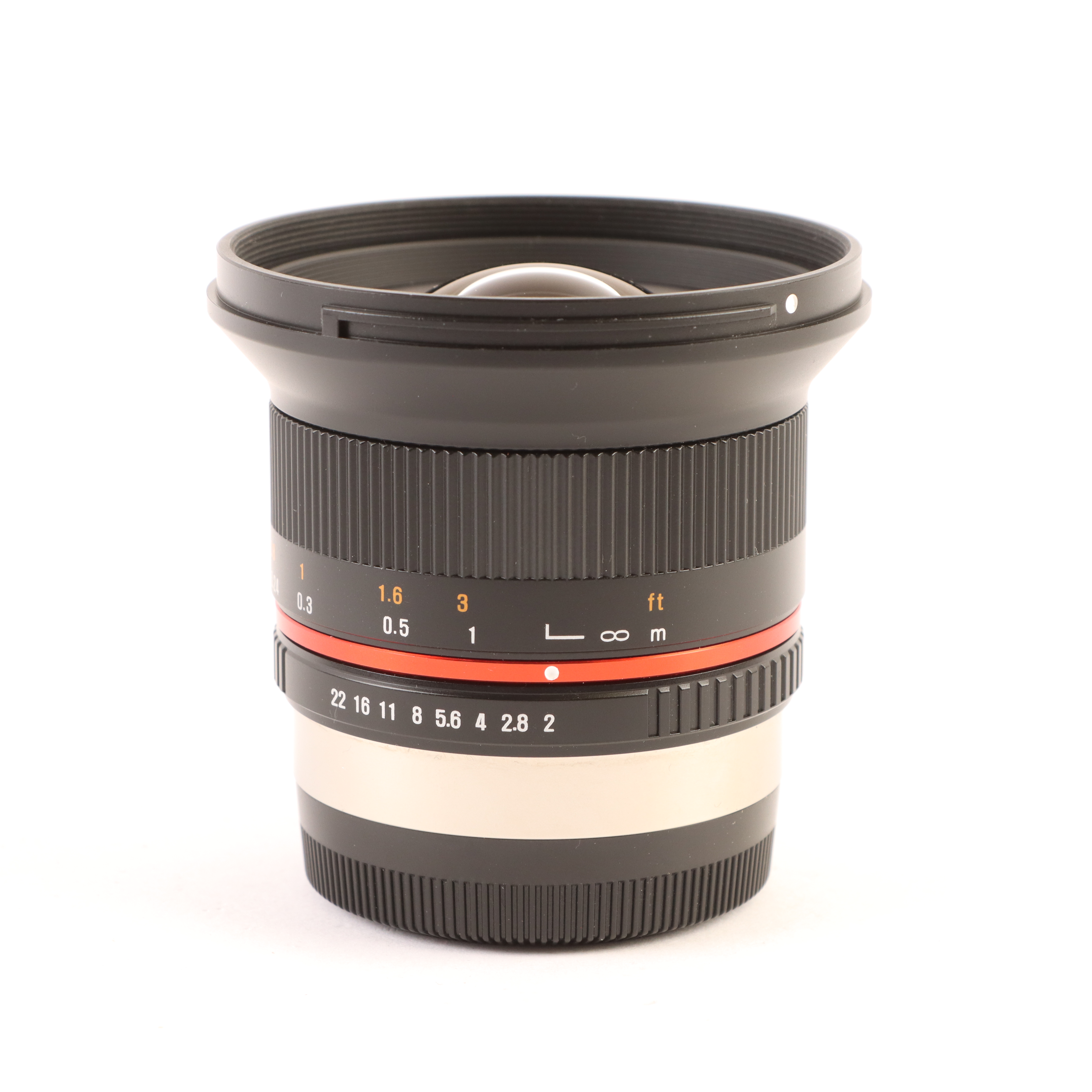 USED Samyang 12mm f2.0 NCS CS Lens for Fujifilm X - Black