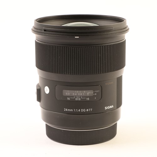 USED Sigma 24mm f1.4 DG HSM Art Lens for Canon EF