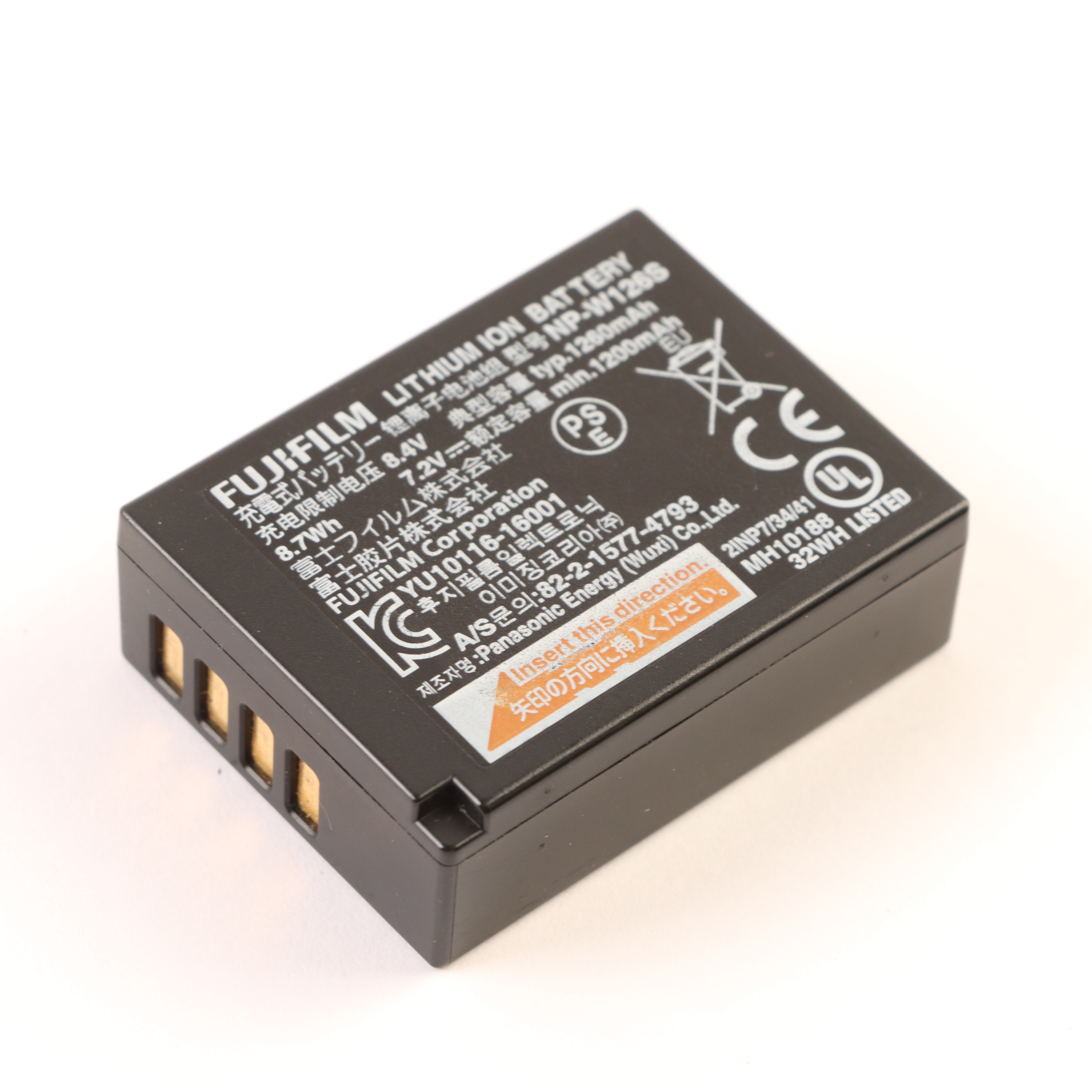 USED Fujifilm NP-W126S Rechargeable Battery