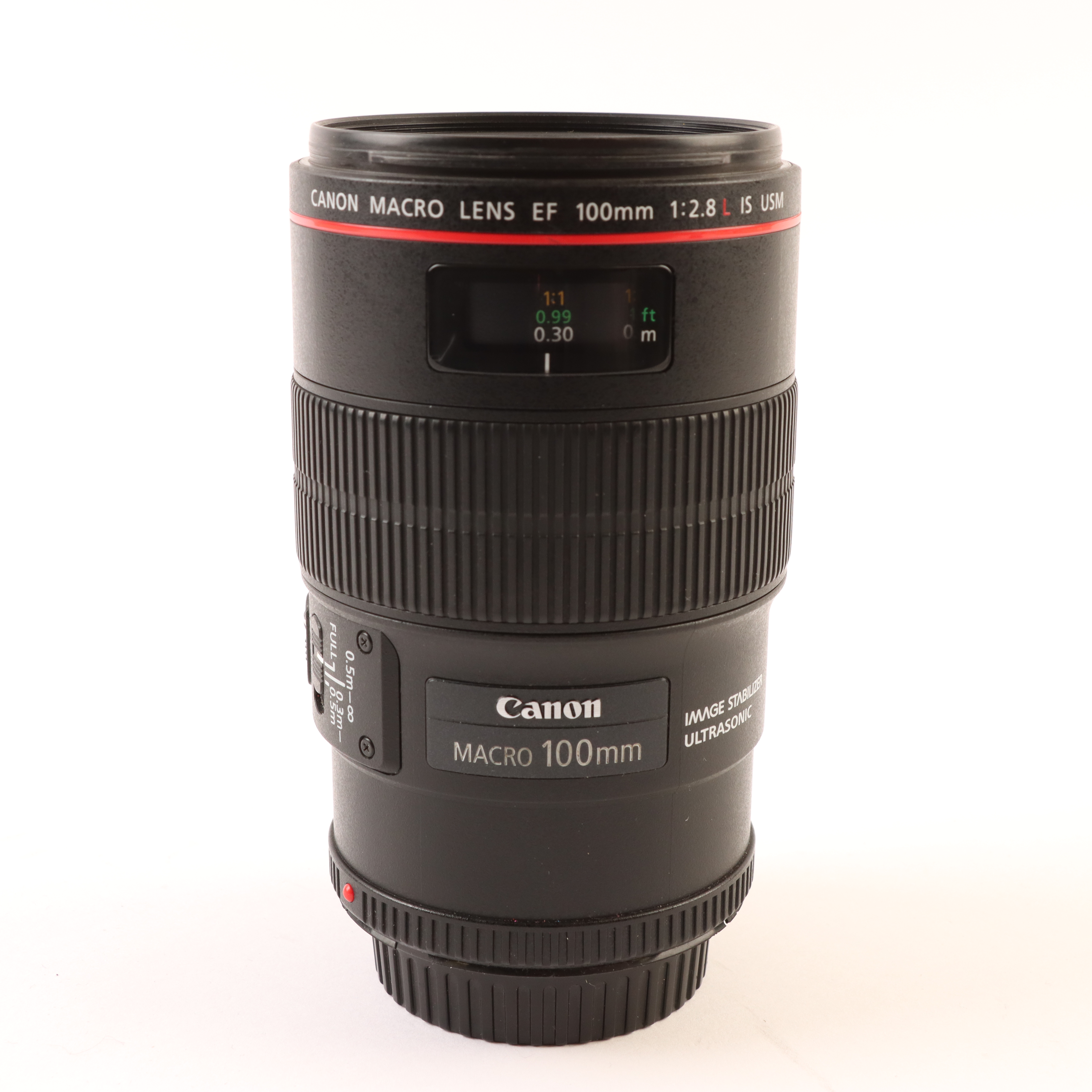 USED Canon EF 100mm f2.8L Macro IS USM Lens