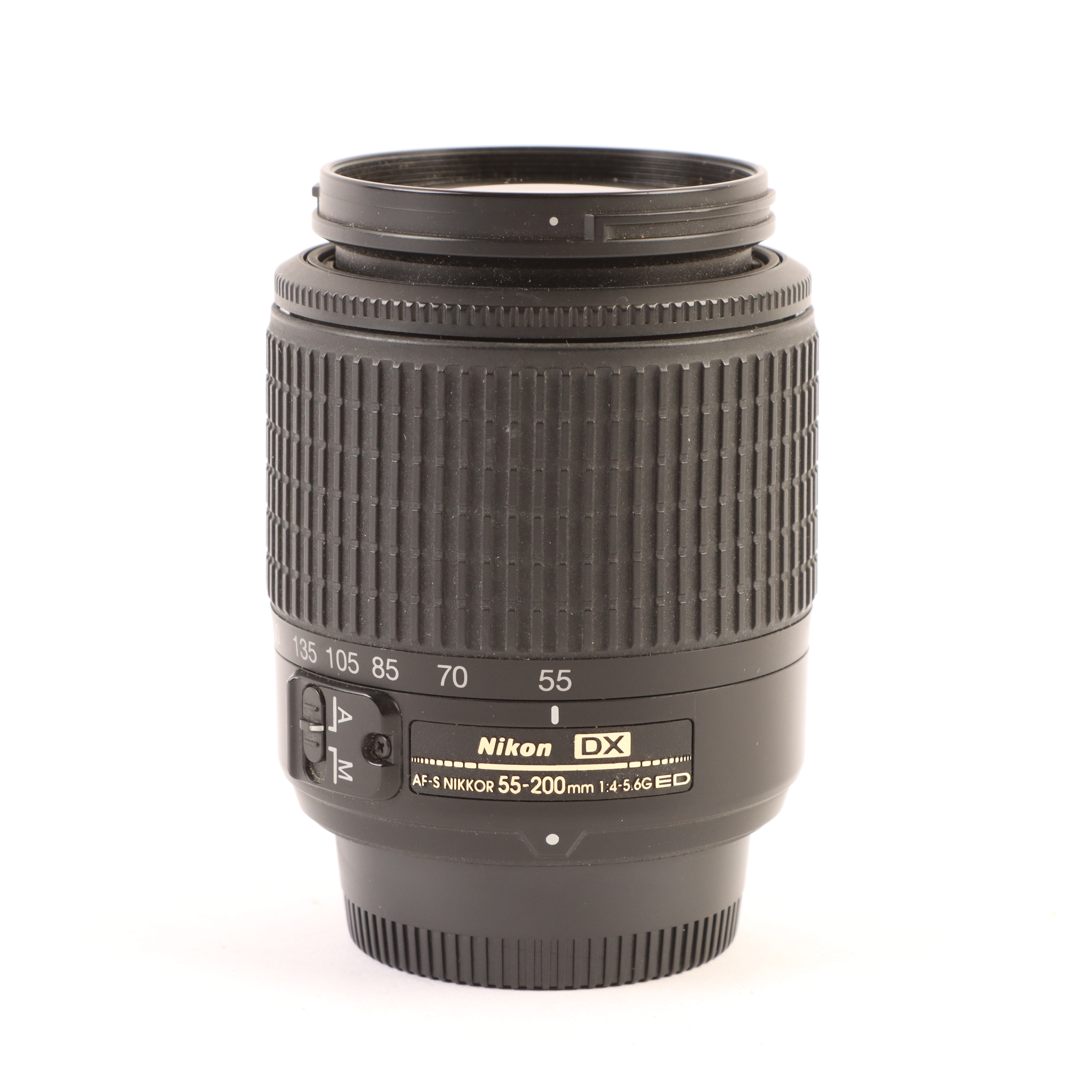 USED Nikon 55-200mm f4-5.6 G AF-S DX Black Lens