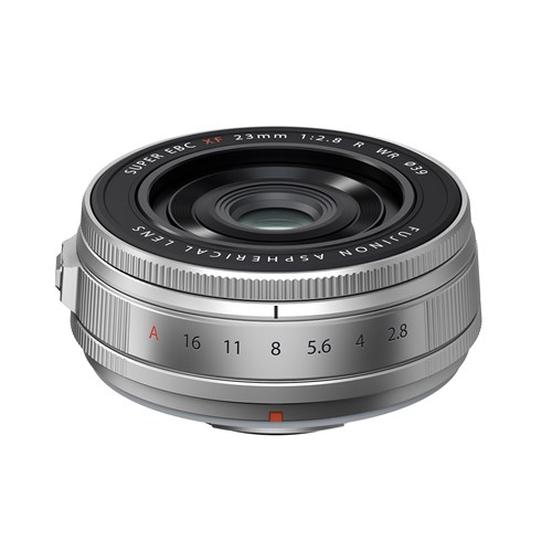 Fujifilm XF 23mm f2.8 WR Pancake Lens - Silver