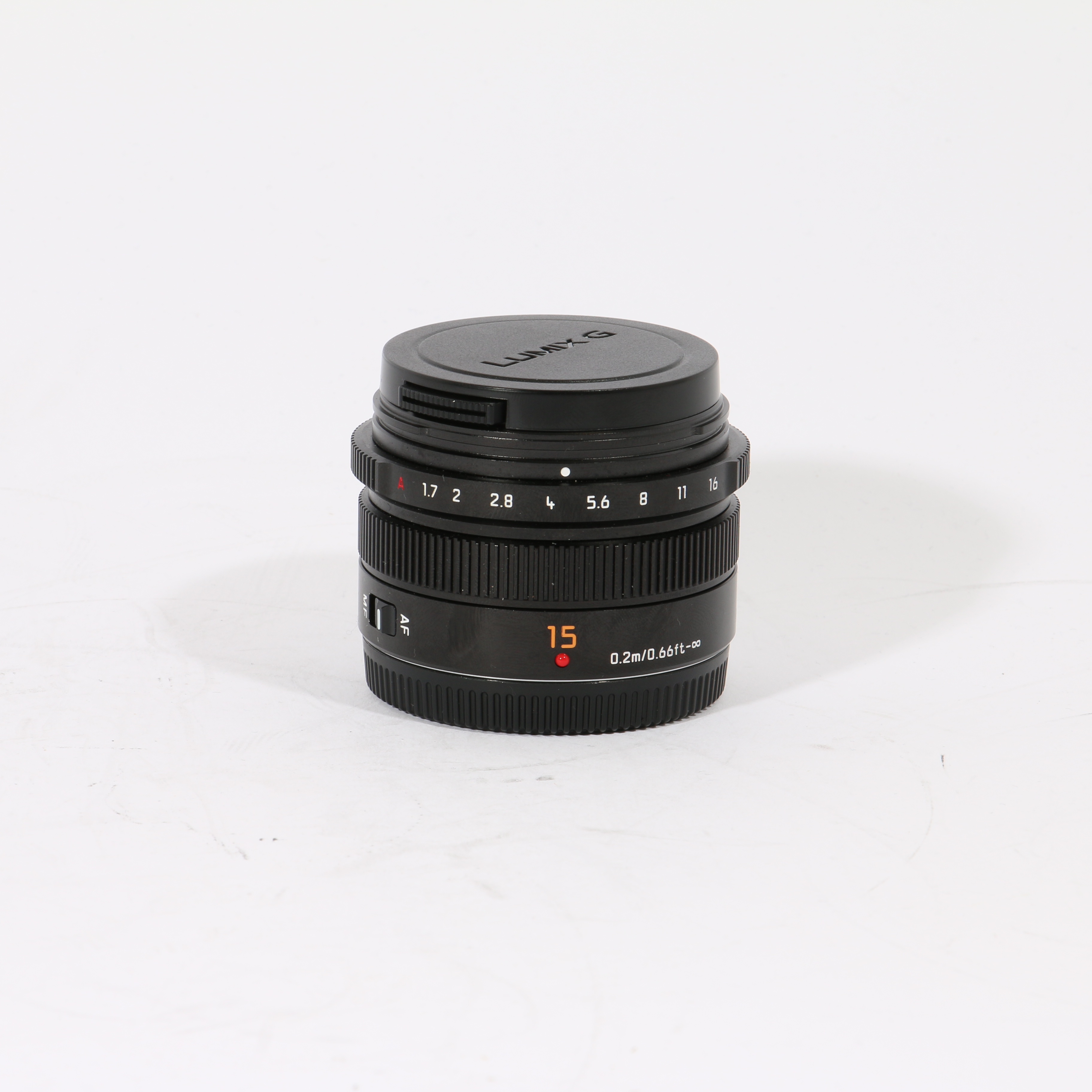 USED Panasonic 15mm f1.7 Leica Summilux DG ASPH Micro Four Thirds Lens - Black