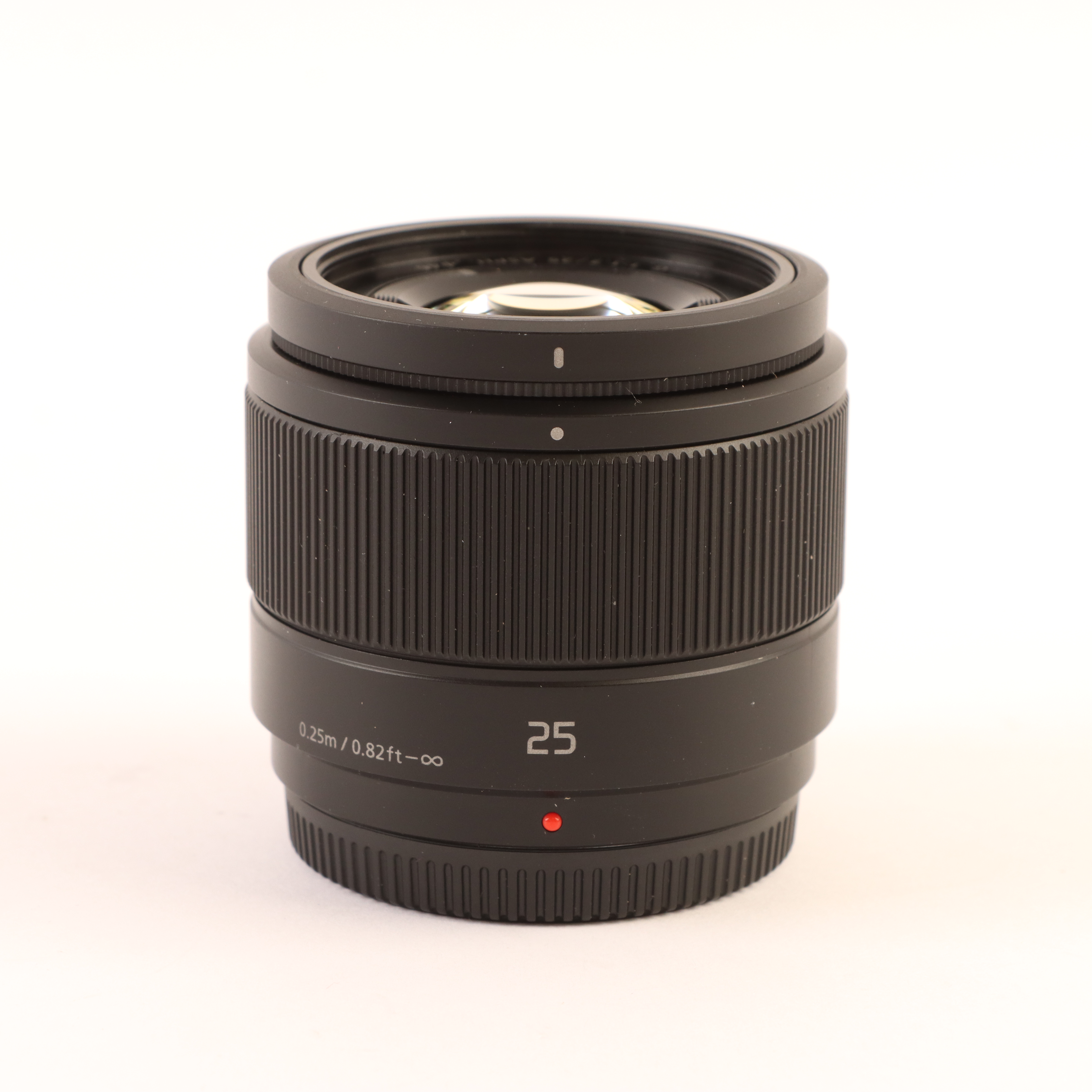 USED Panasonic 25mm f1.7 LUMIX G ASPH Black Lens - Micro Four Thirds Fit