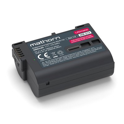 Mathorn MB-214 USB-C Rechargeable Ultimate Camera Battery (Nikon EN-EL15C)