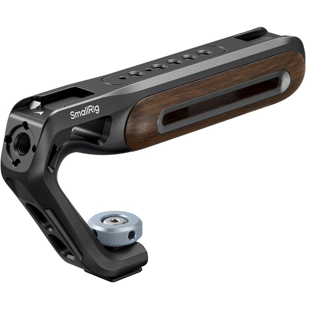 Image of SmallRig Wooden Top Handle with Cold Shoe Mount 5250