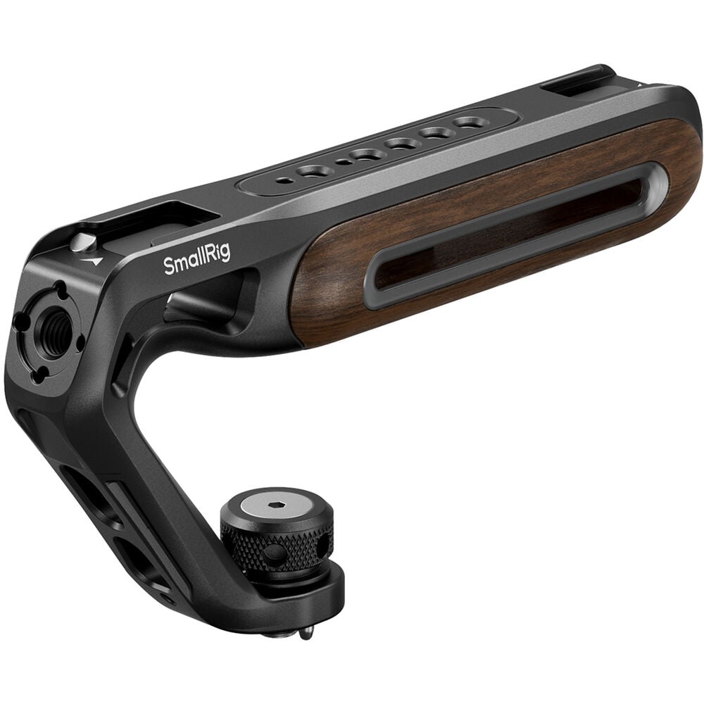 SmallRig Wooden Top Handle with 1/4in-20 and ARRI 3/8in-16 Locating Screw 5252