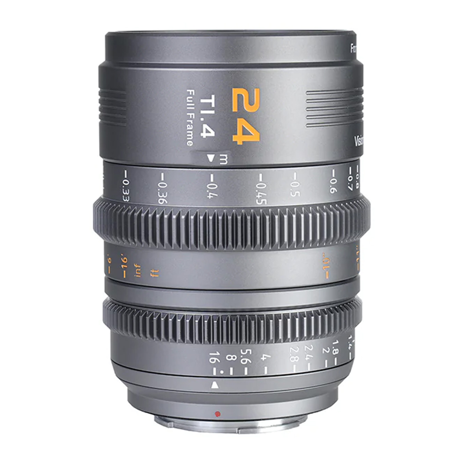 Sirui Vision Prime 1 Series 24mm T1.4 Cine Lens for Sony E (Metal Grey, Z/RF/L Mount Adapter)