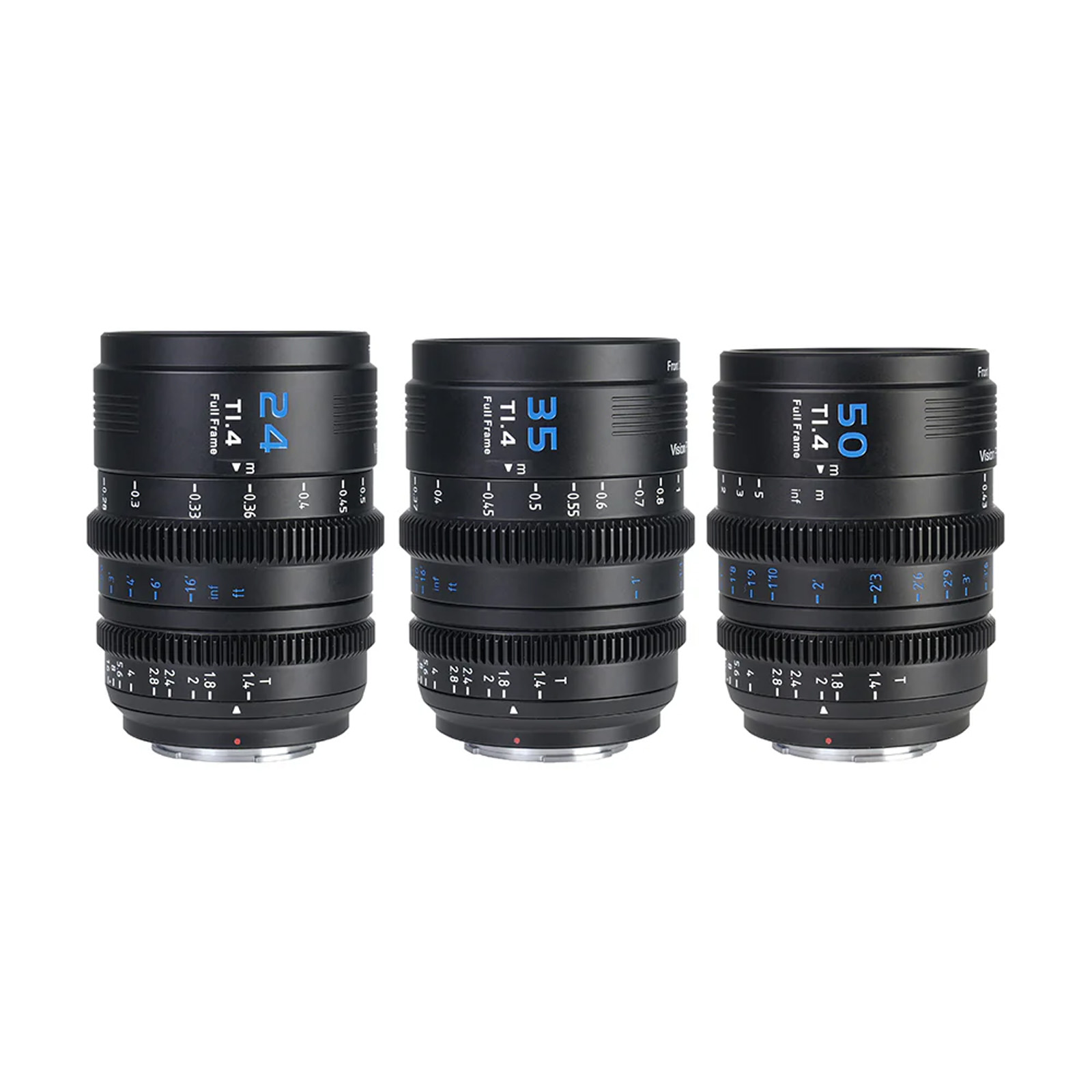 Sirui Vision Prime 1 Series T1.4 Cine Lens Kit 24/35/50mm for Sony E (Black, Z/RF/L Mounts)