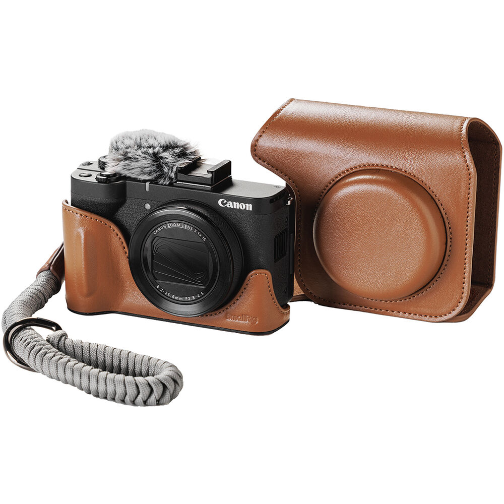SmallRig Leather Case Kit for Canon PowerShot V1 (Brown) 5385