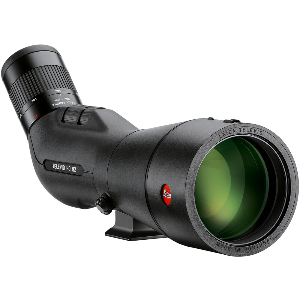 Leica Televid HD 82 Kit Angled View with Vario Eyepiece 20x-60x