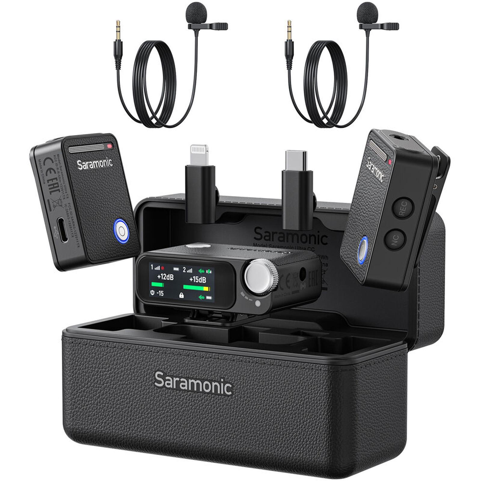 Saramonic Ultra 03 Dual Wireless Microphone Set Black w/Lavalier Mics