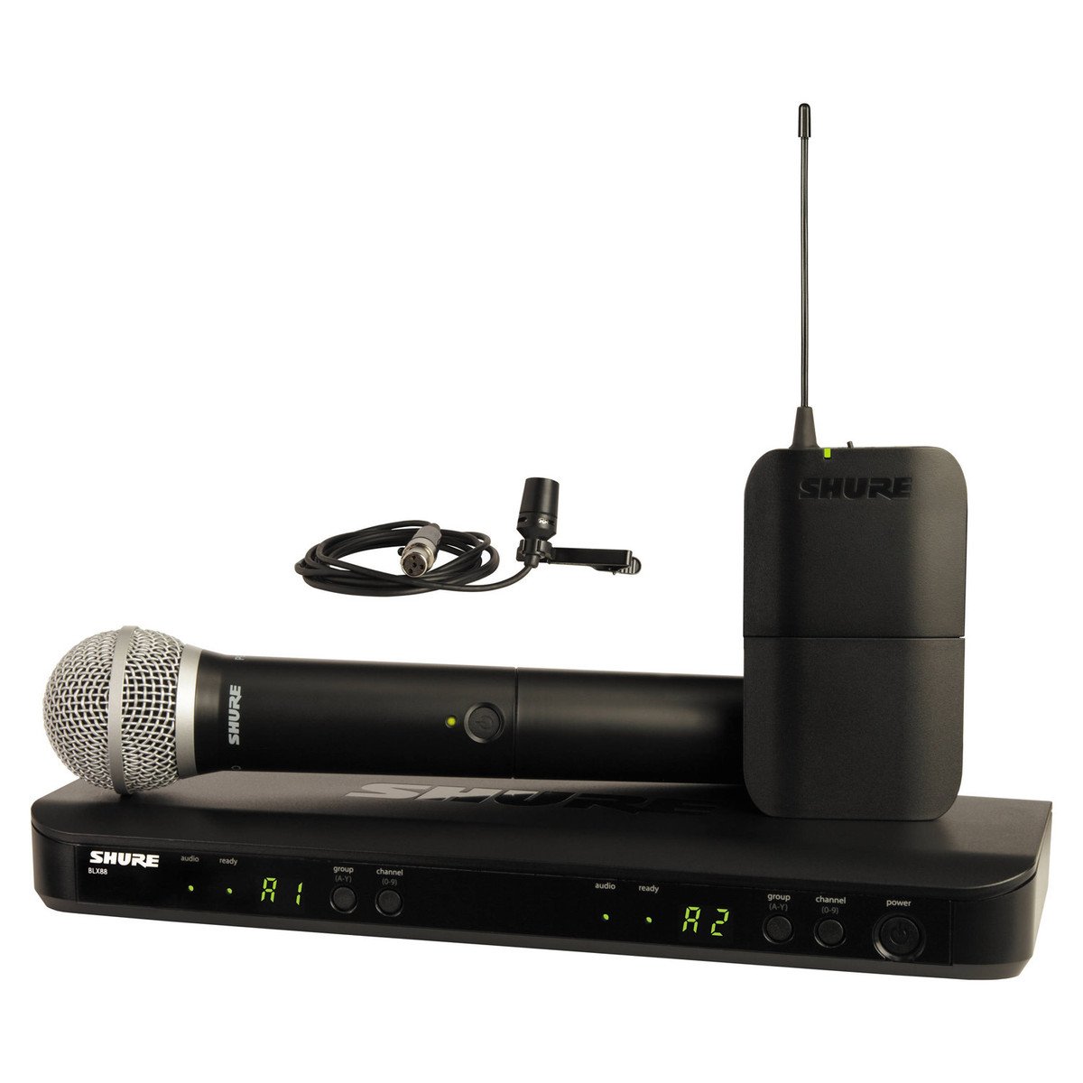 Shure BLX Dual Wireless System with Bodypack, Lavalier and Handheld