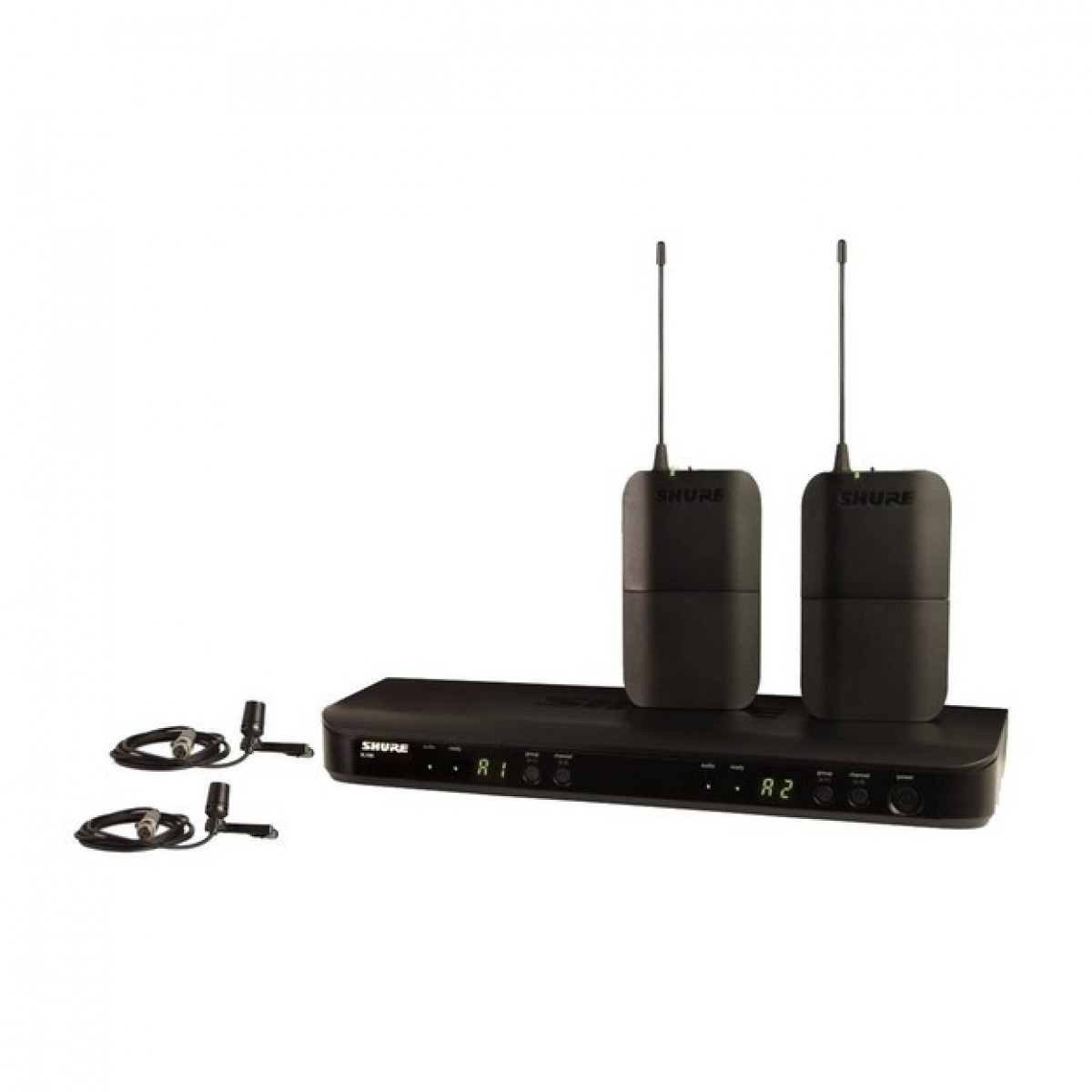 Shure BLX Dual Wireless System with 2x Bodypack and 2x Lavalier