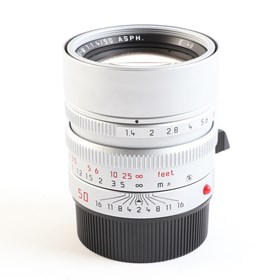 USED Leica 50mm f1.4 Summilux-M ASPH Lens (11 Blade Aperture) - Silver