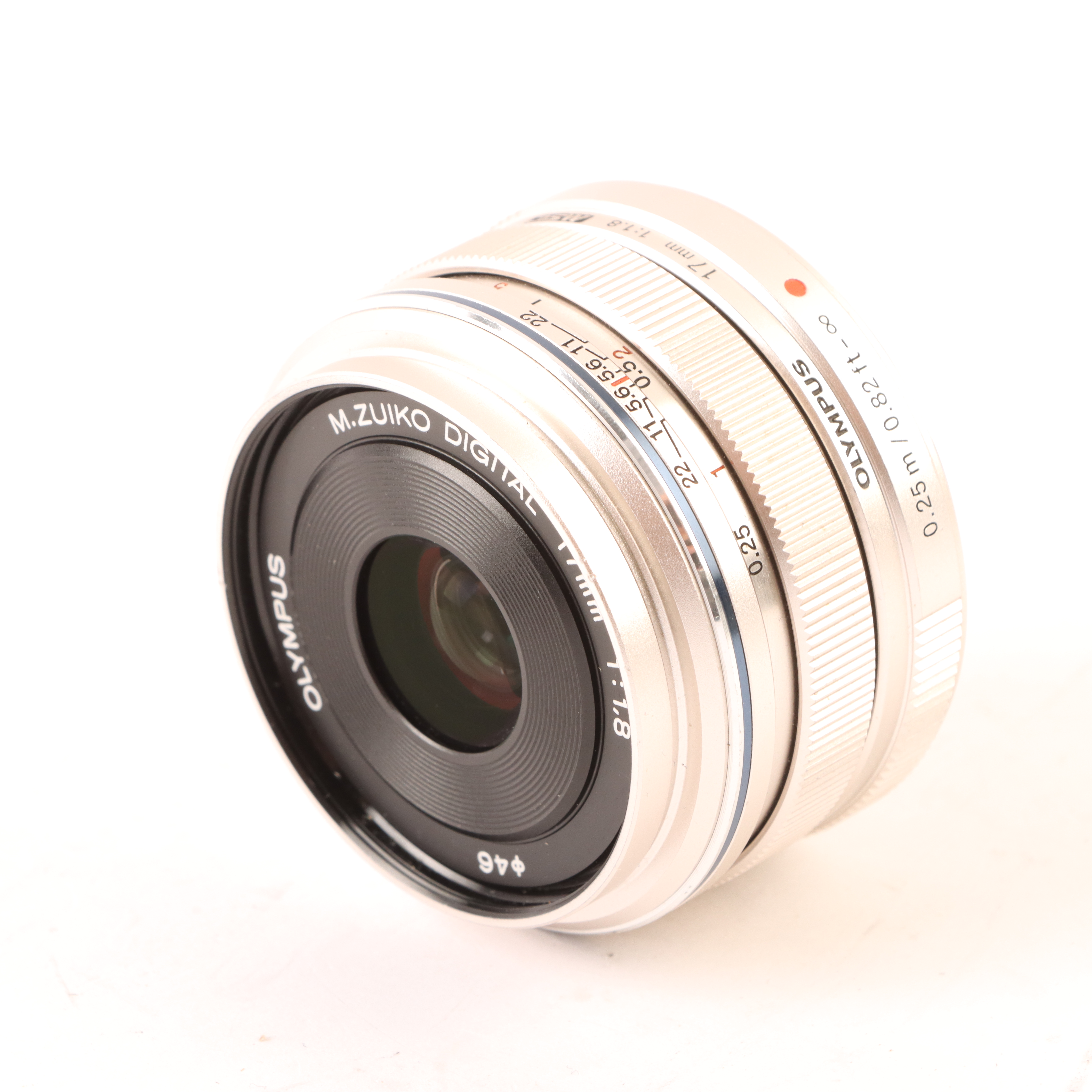 USED Olympus M.Zuiko Digital 17mm f1.8 Lens- Silver