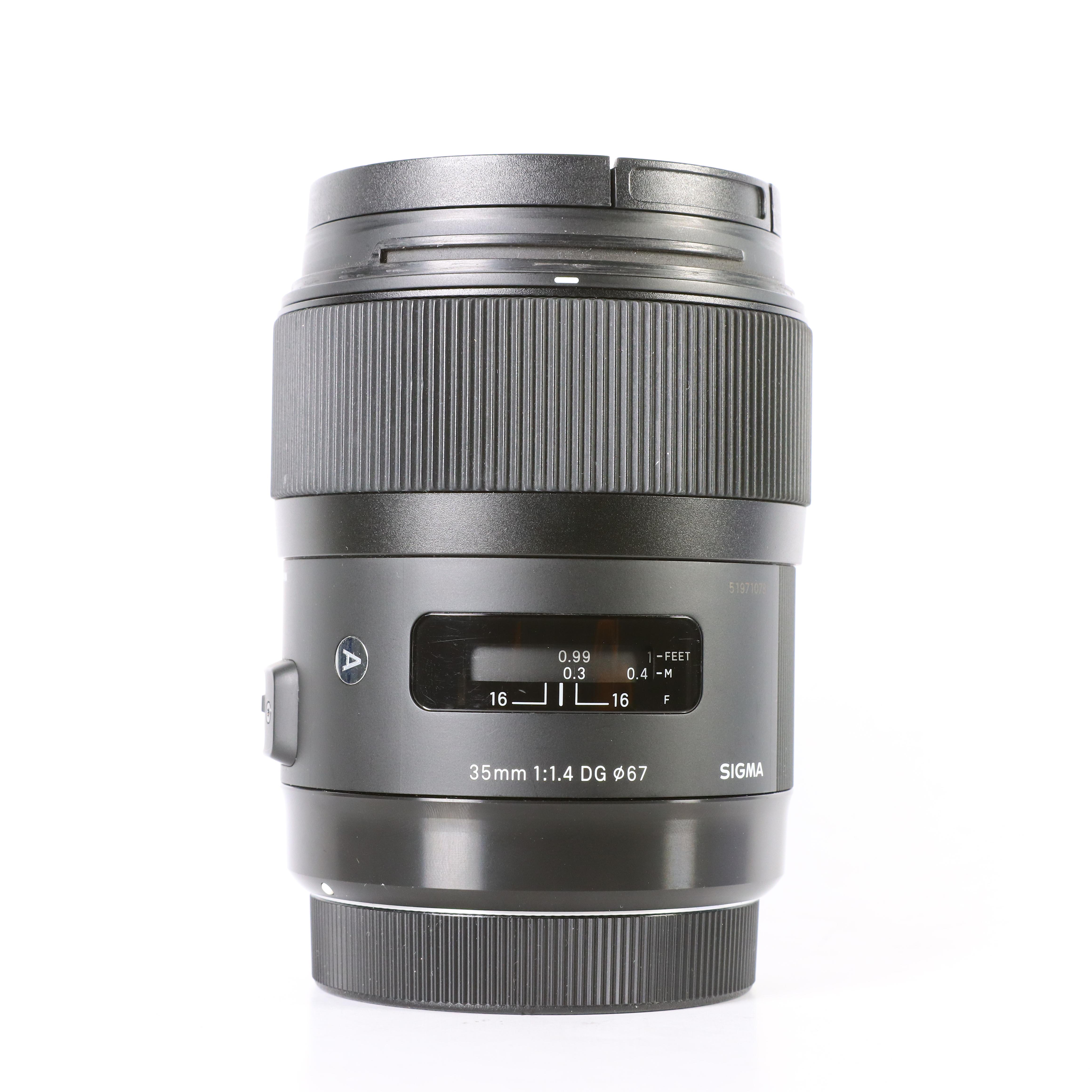 USED Sigma 35mm f1.4 DG HSM Art Lens for Canon EF
