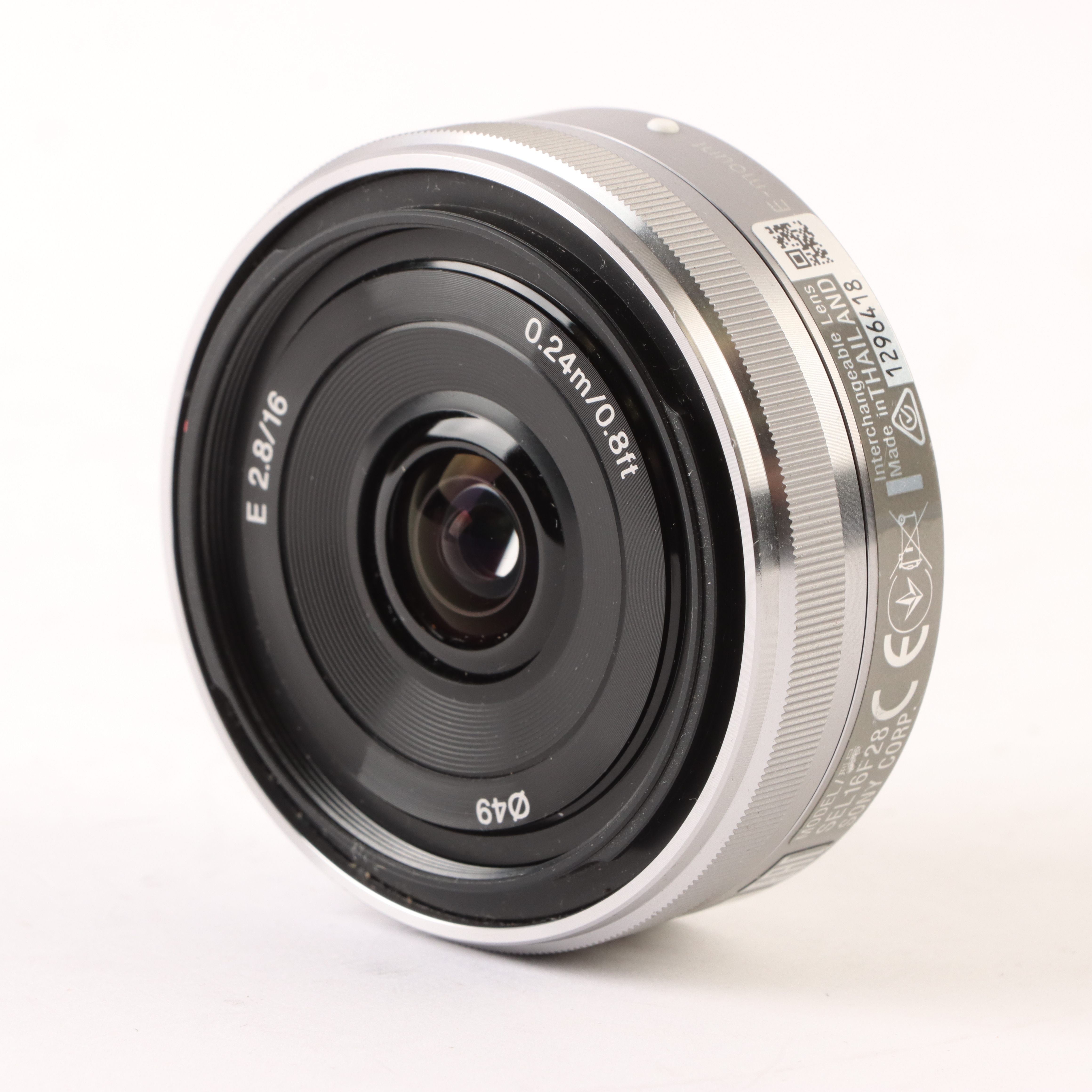 USED Sony E 16mm f2.8 Pancake Lens