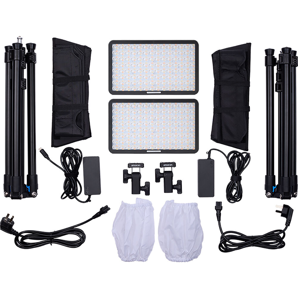 amaran Pano 60c 2-Light Kit - Charcoal