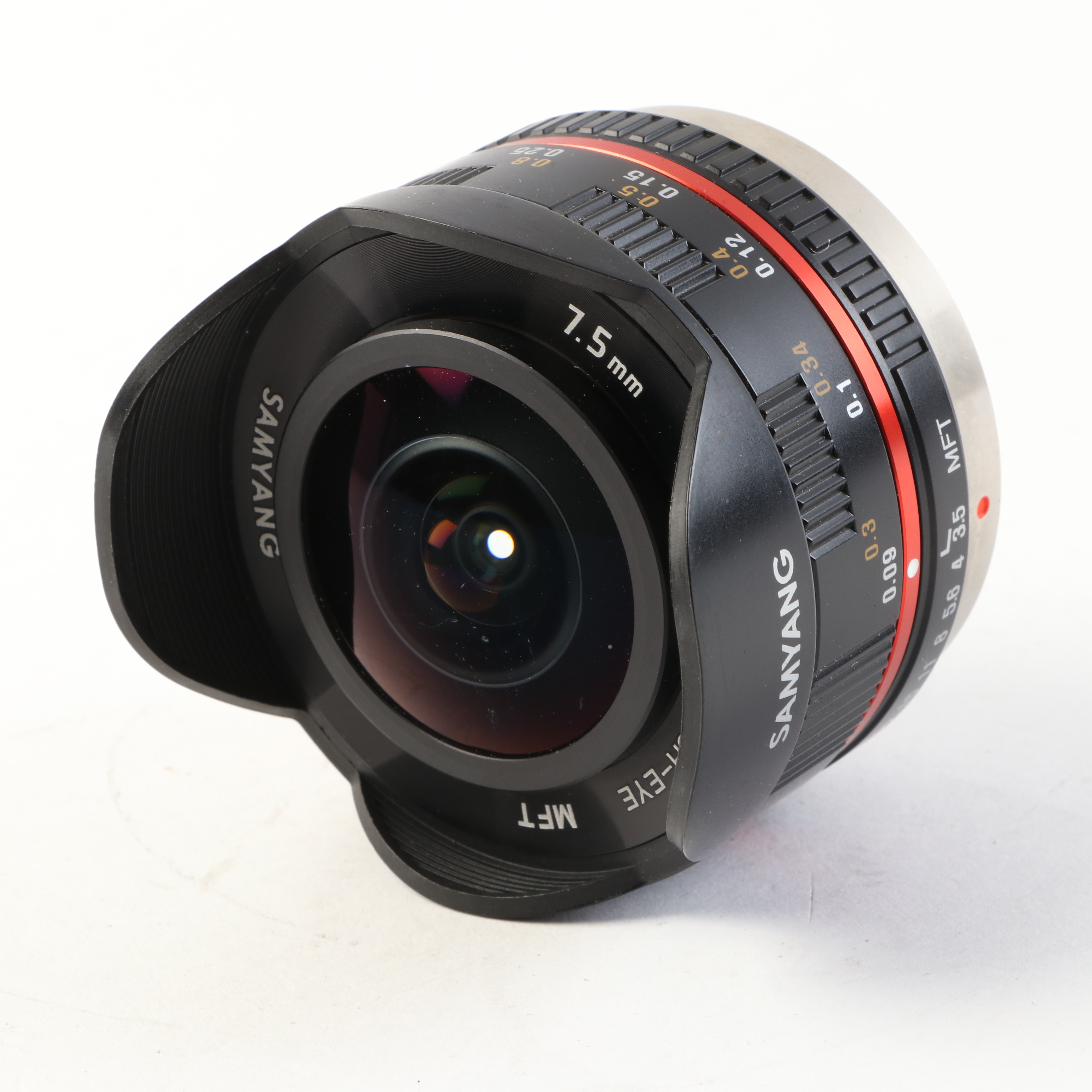 USED Samyang 7.5mm f3.5 UMC Fisheye Lens for Micro Four Thirds - Black