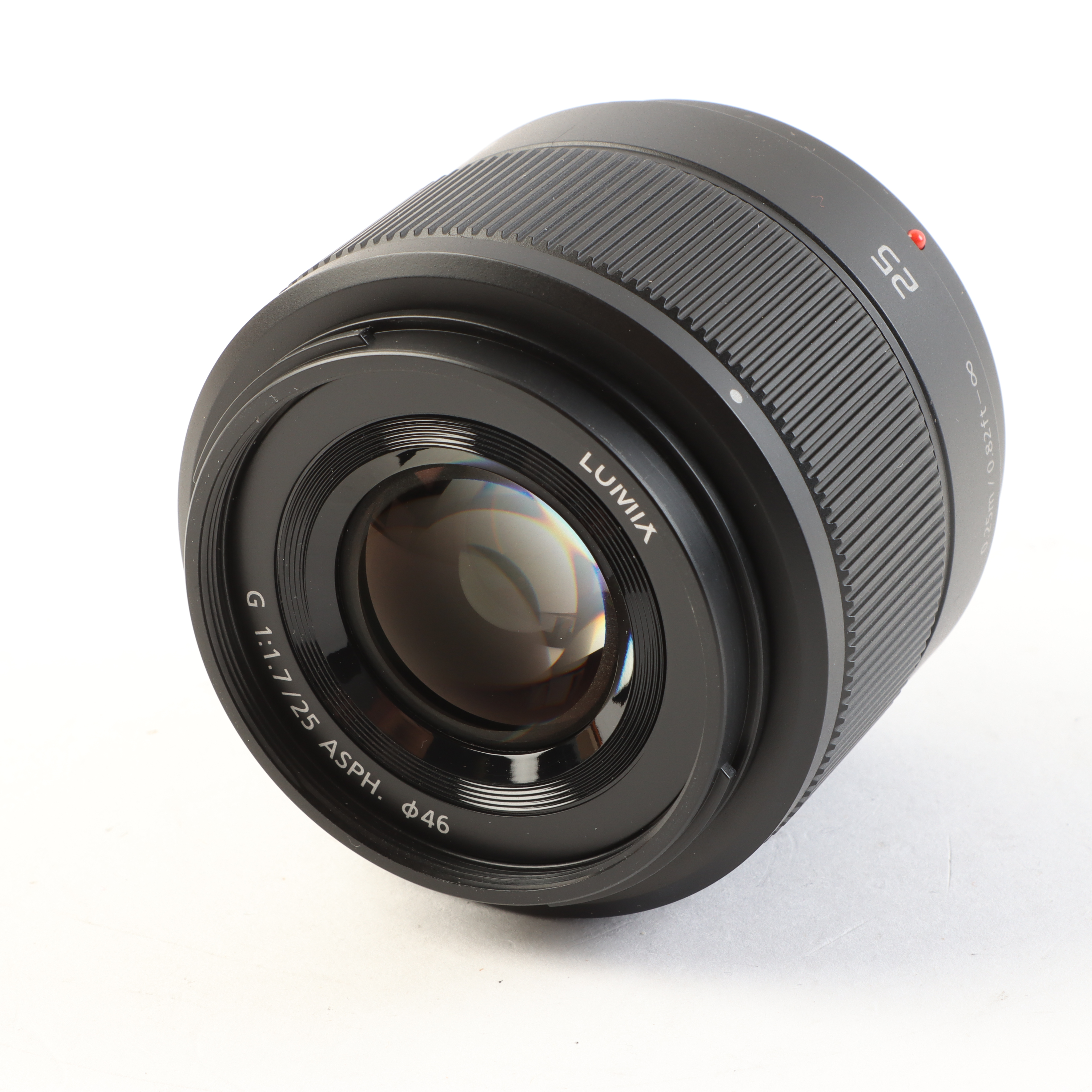 USED Panasonic 25mm f1.7 LUMIX G ASPH Black Lens - Micro Four Thirds Fit