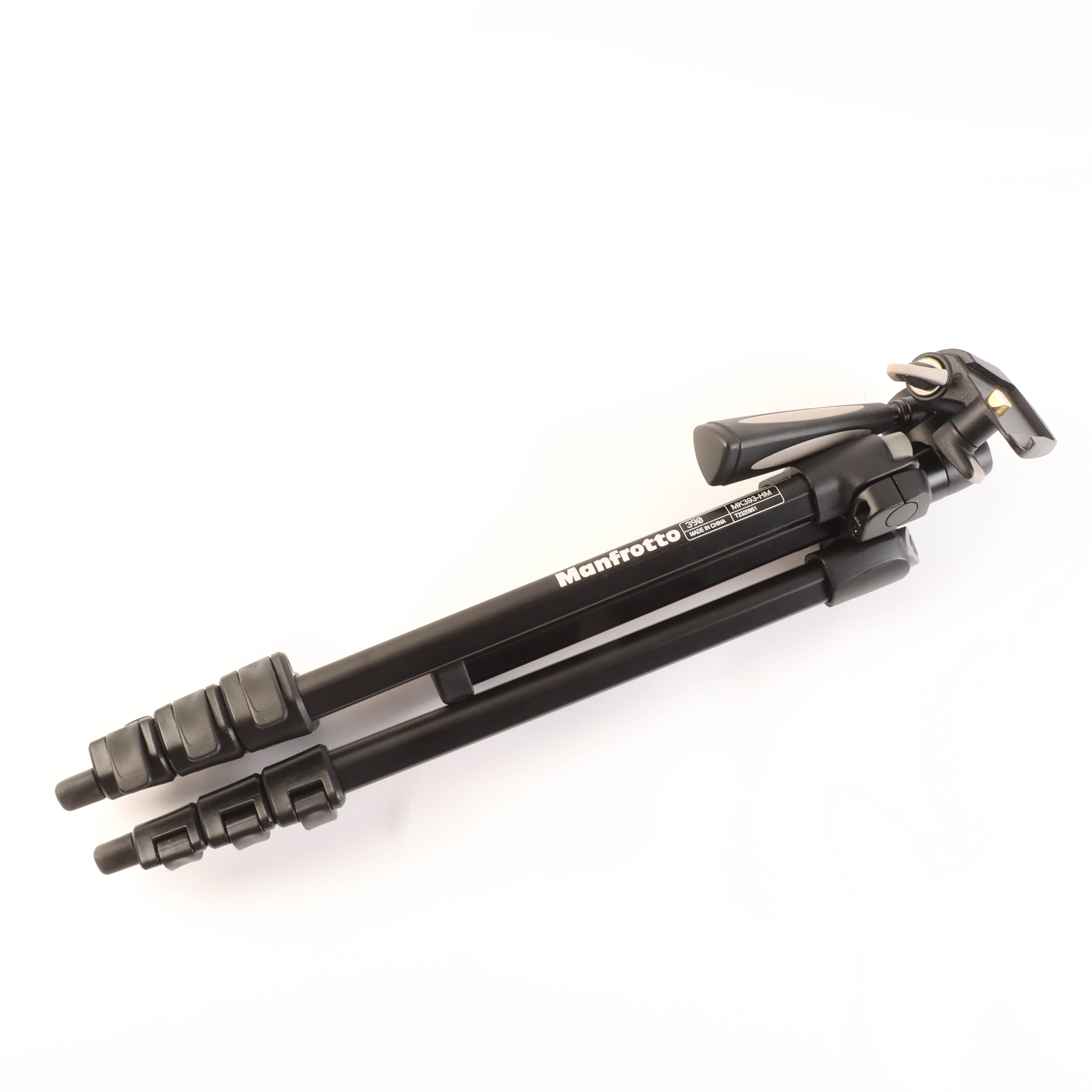 USED Manfrotto MK393-HM Photo-Movie Aluminum Tripod QR Kit - Black