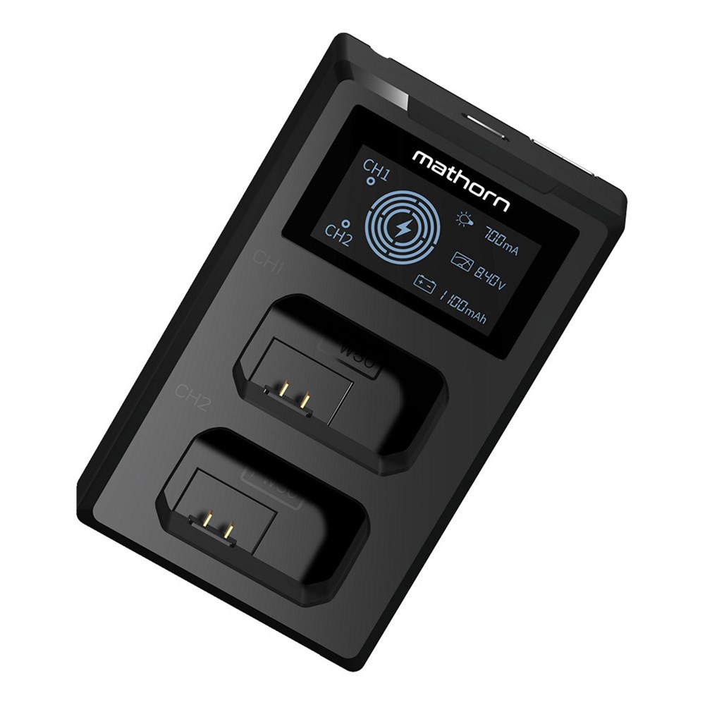 Mathorn Mathorn Dual Charger MBC-D125 USB-C for Sony NP-BX1 | Wex Photo Video