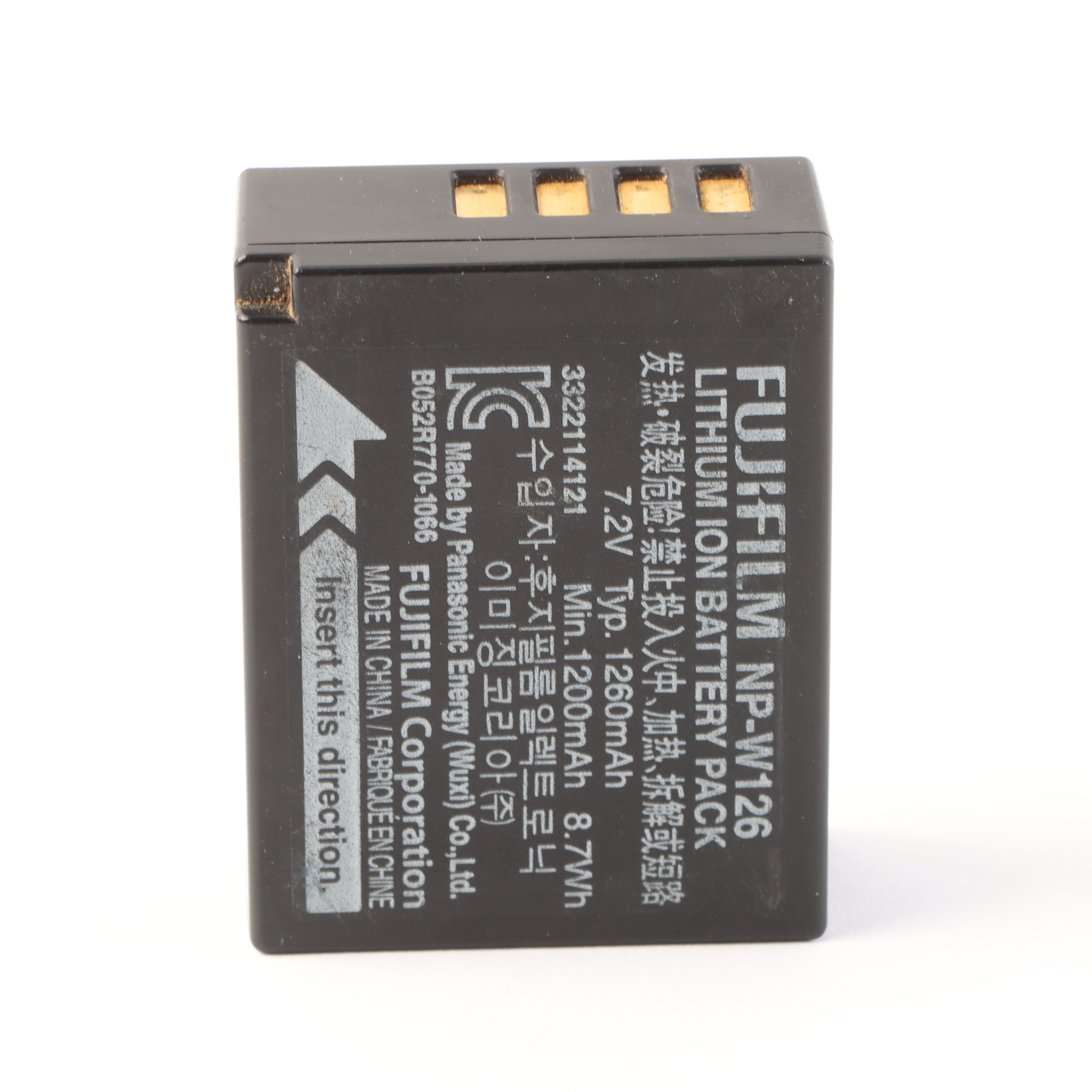 USED Fujifilm NP-W126 Rechargable Battery