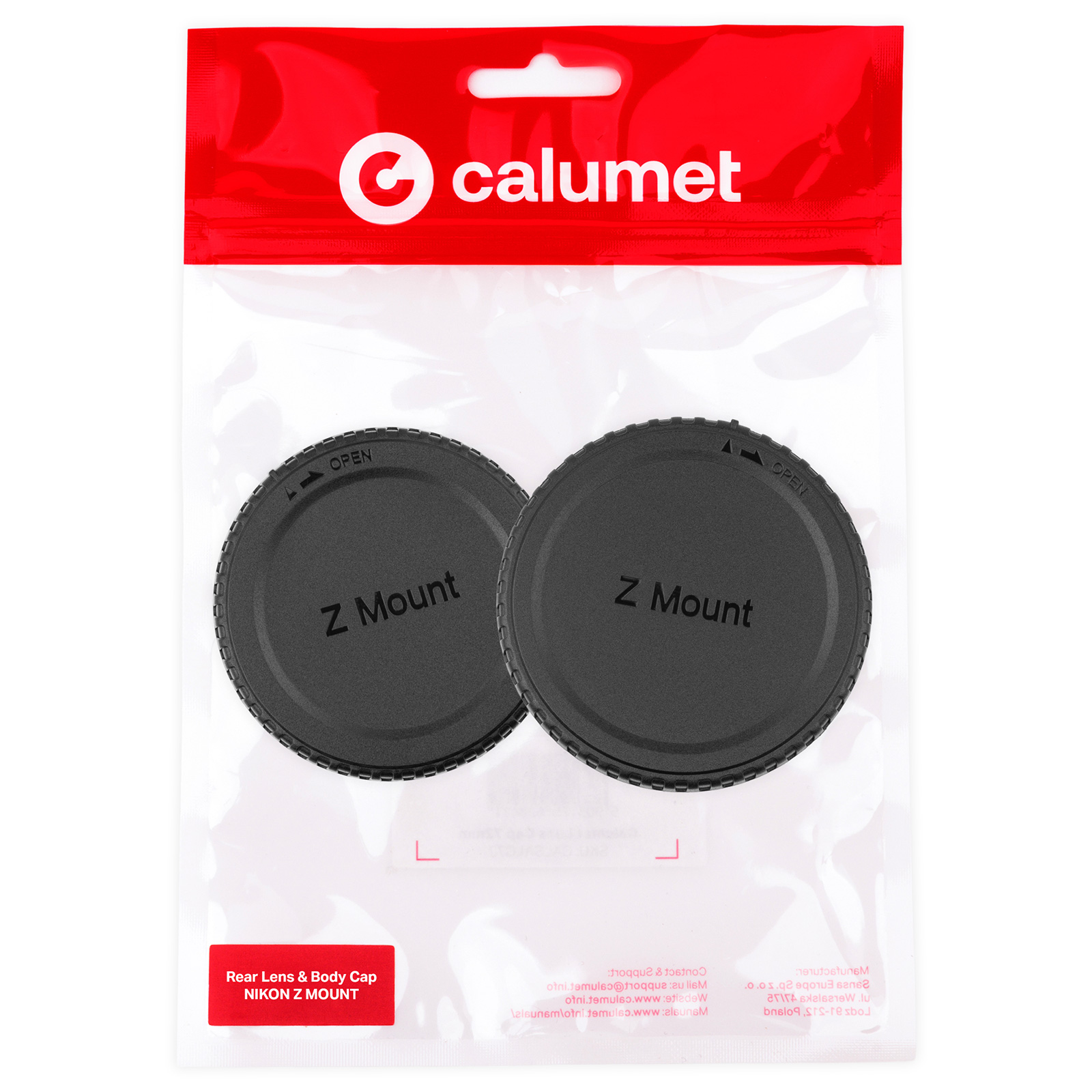 Calumet Rear Lens & Body Cap Kit - Nikon Z Mount