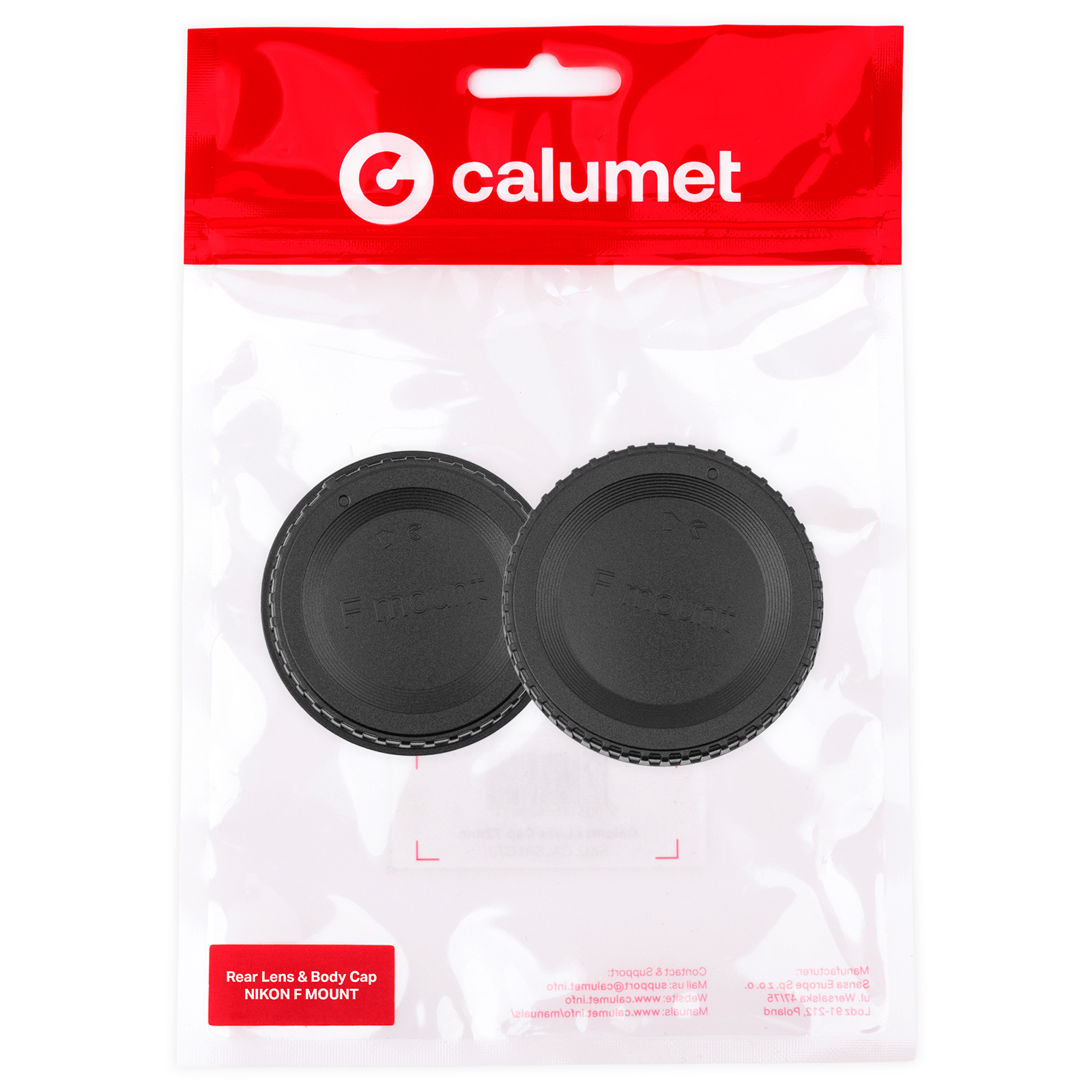 Calumet Rear Lens & Body Cap Kit - Nikon F Mount