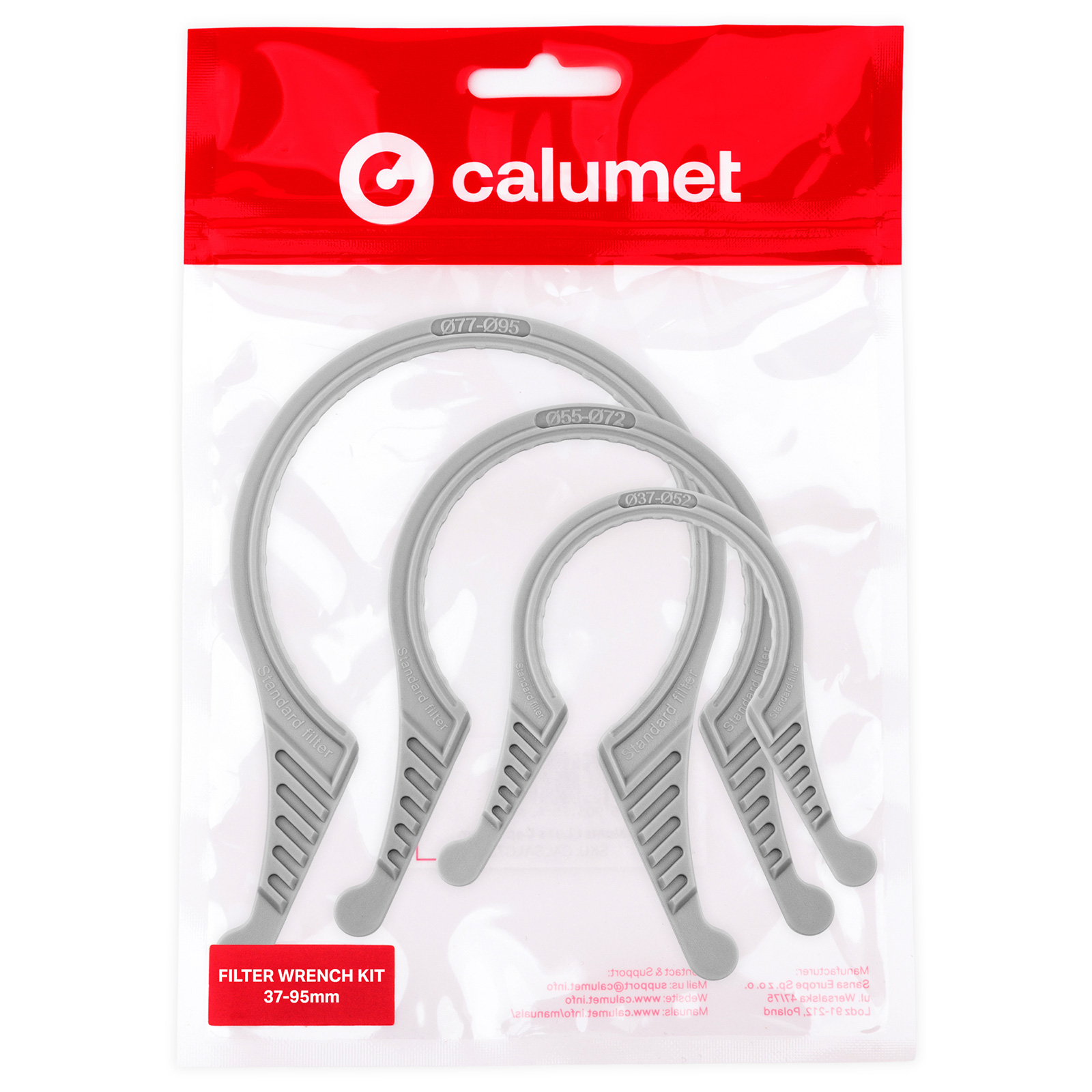 Calumet Filter Wrench Kit 37-95mm