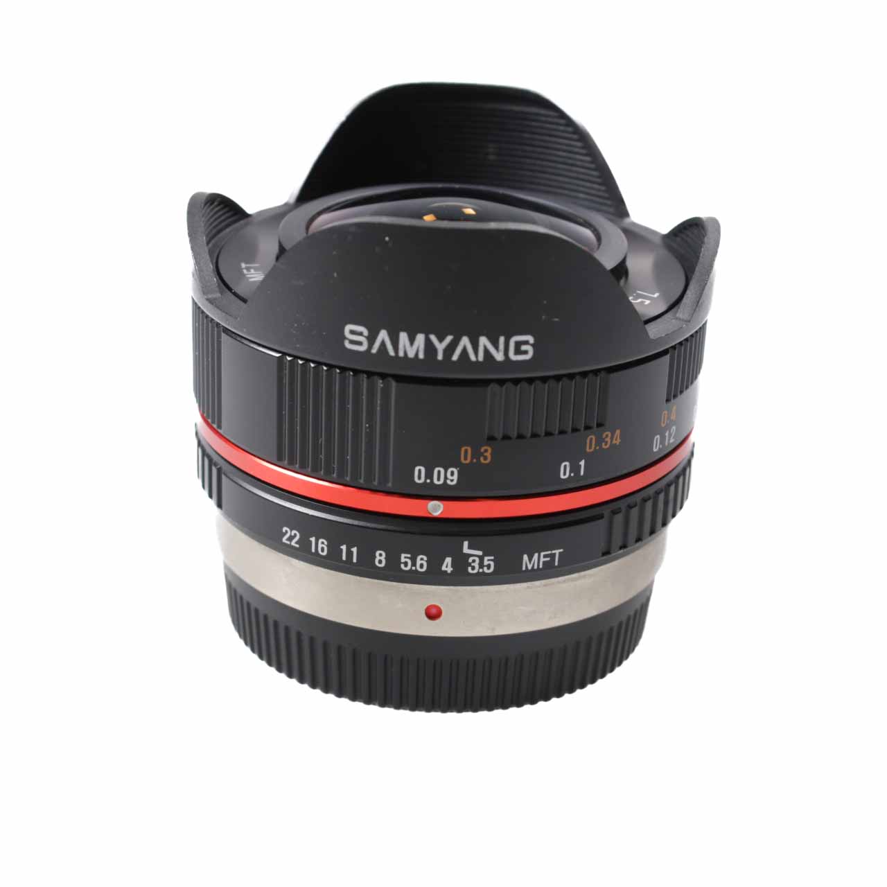 USED Samyang 7.5mm f3.5 UMC Fisheye Lens for Micro Four Thirds - Black