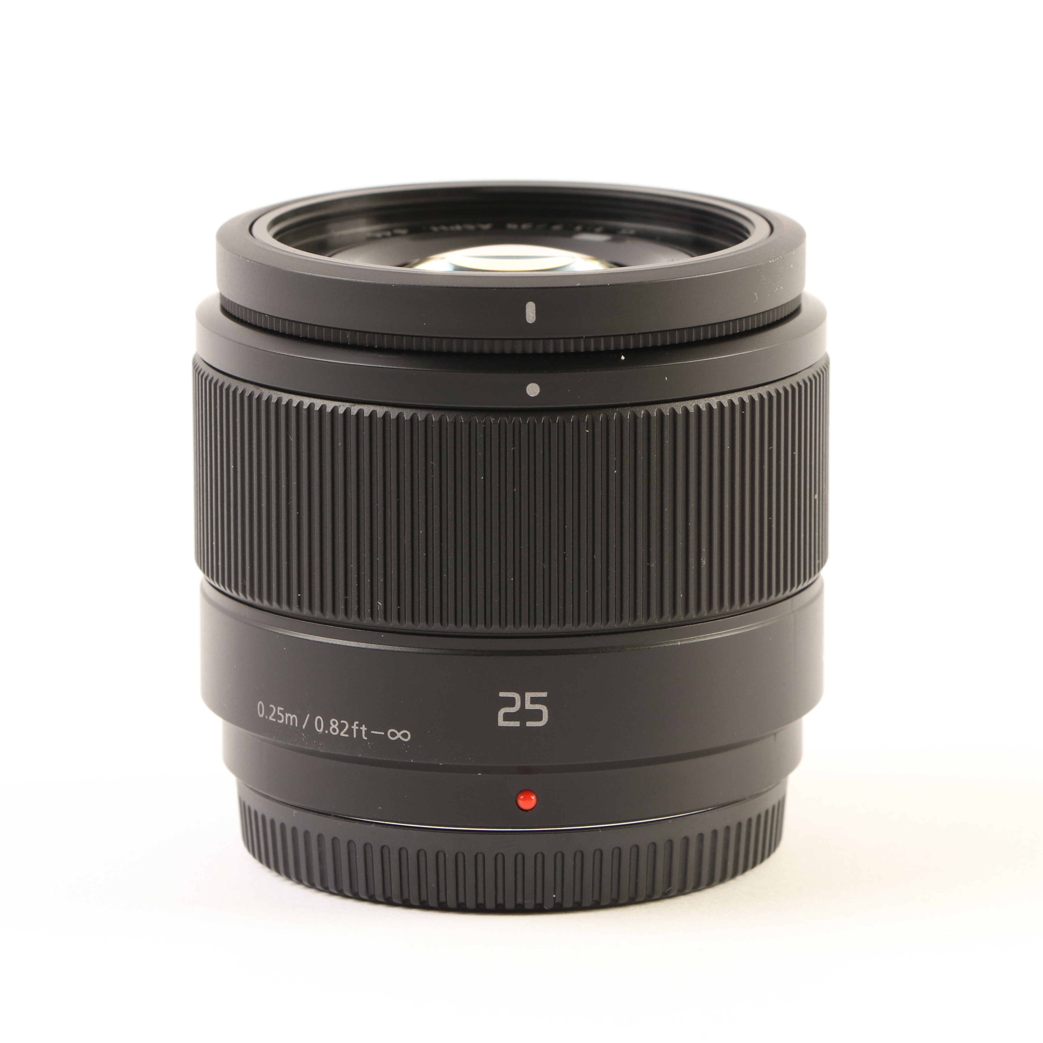 USED Panasonic 25mm f1.7 LUMIX G ASPH Black Lens - Micro Four Thirds Fit