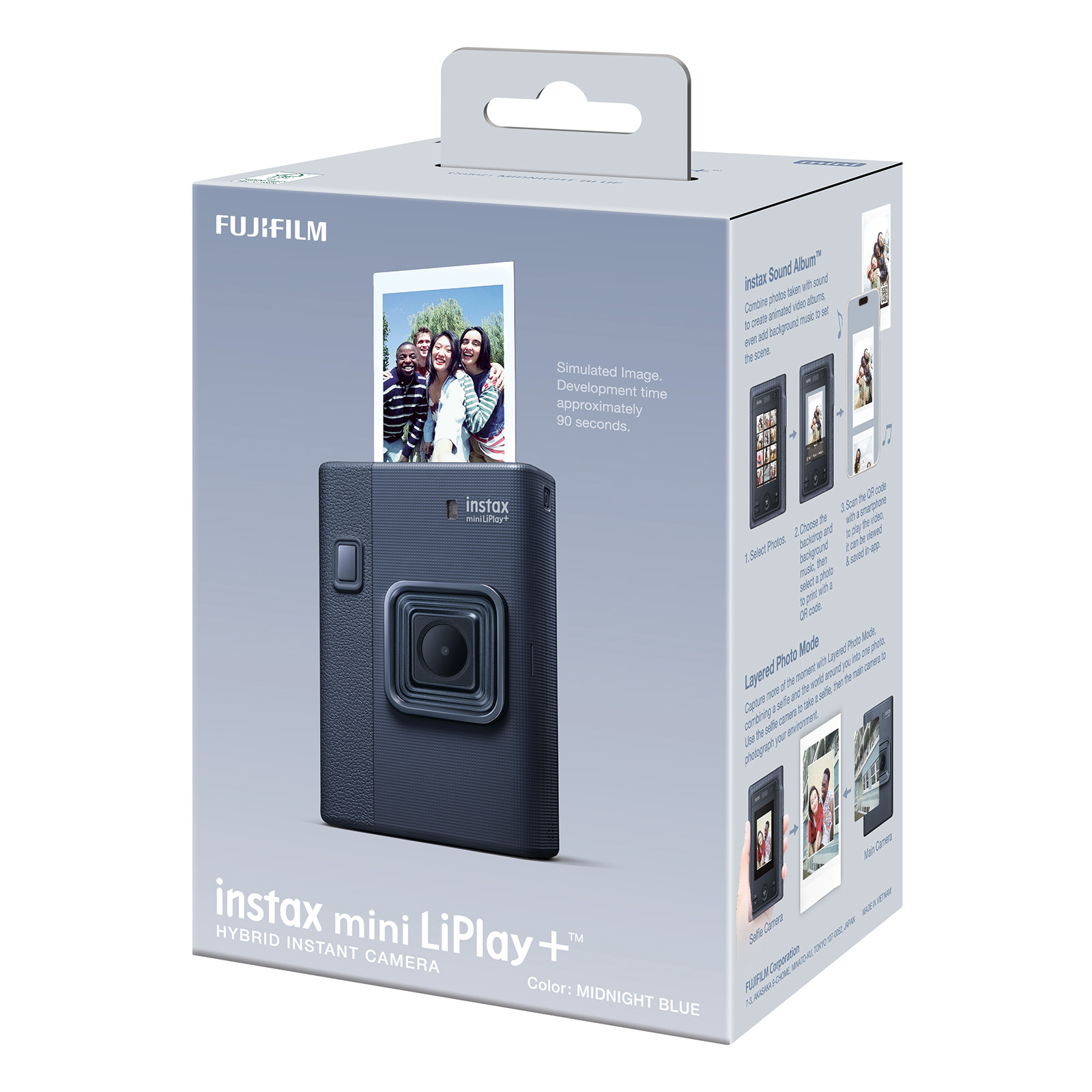 新品•未使用 FUJIFILM instax mini LiPlay BLACK Fujifilm Instax Mini LiPlay+ Instant Camera - Midnight Blue | Wex