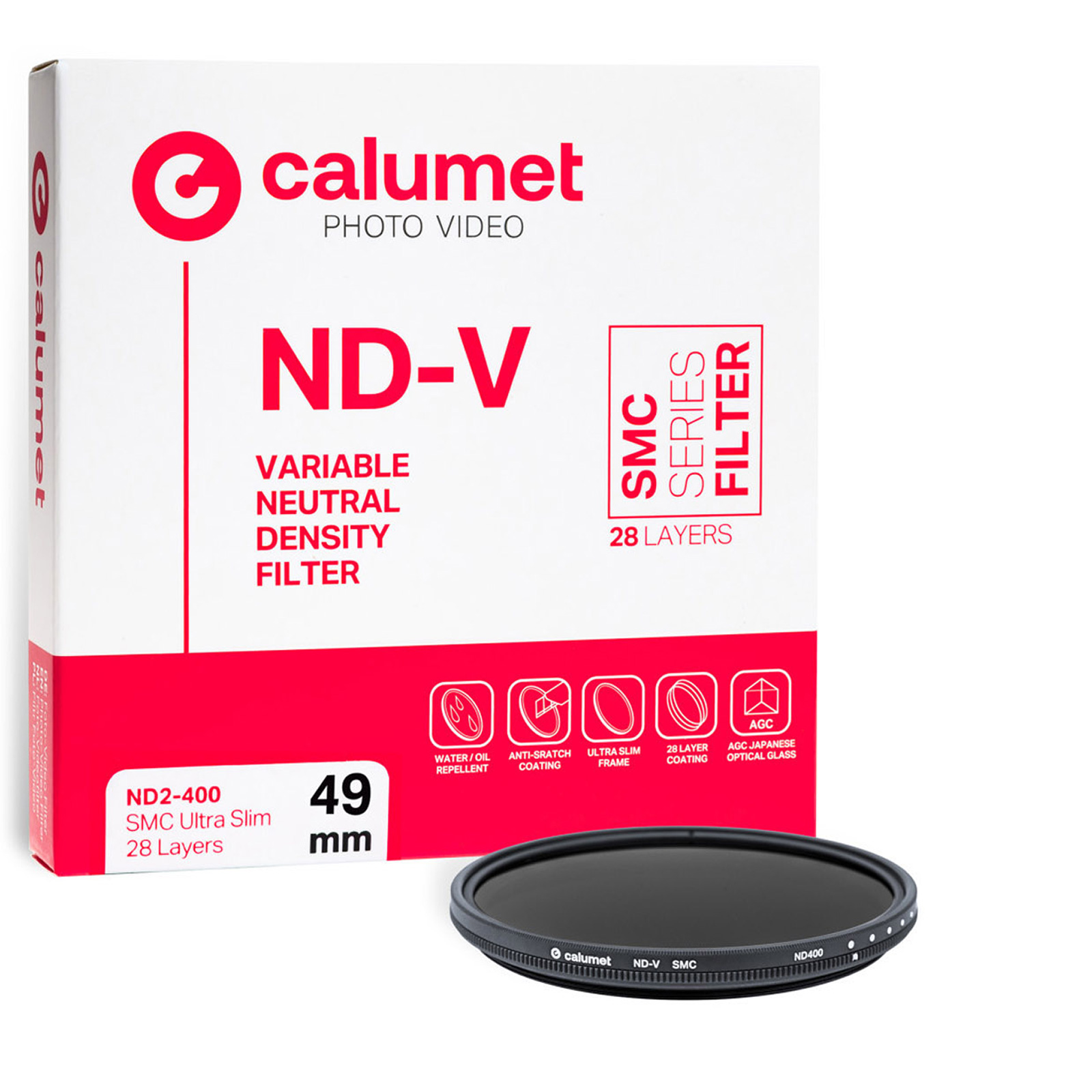 Image of Calumet Variable ND2-400 SMC 49 mm Ultra Slim Filter