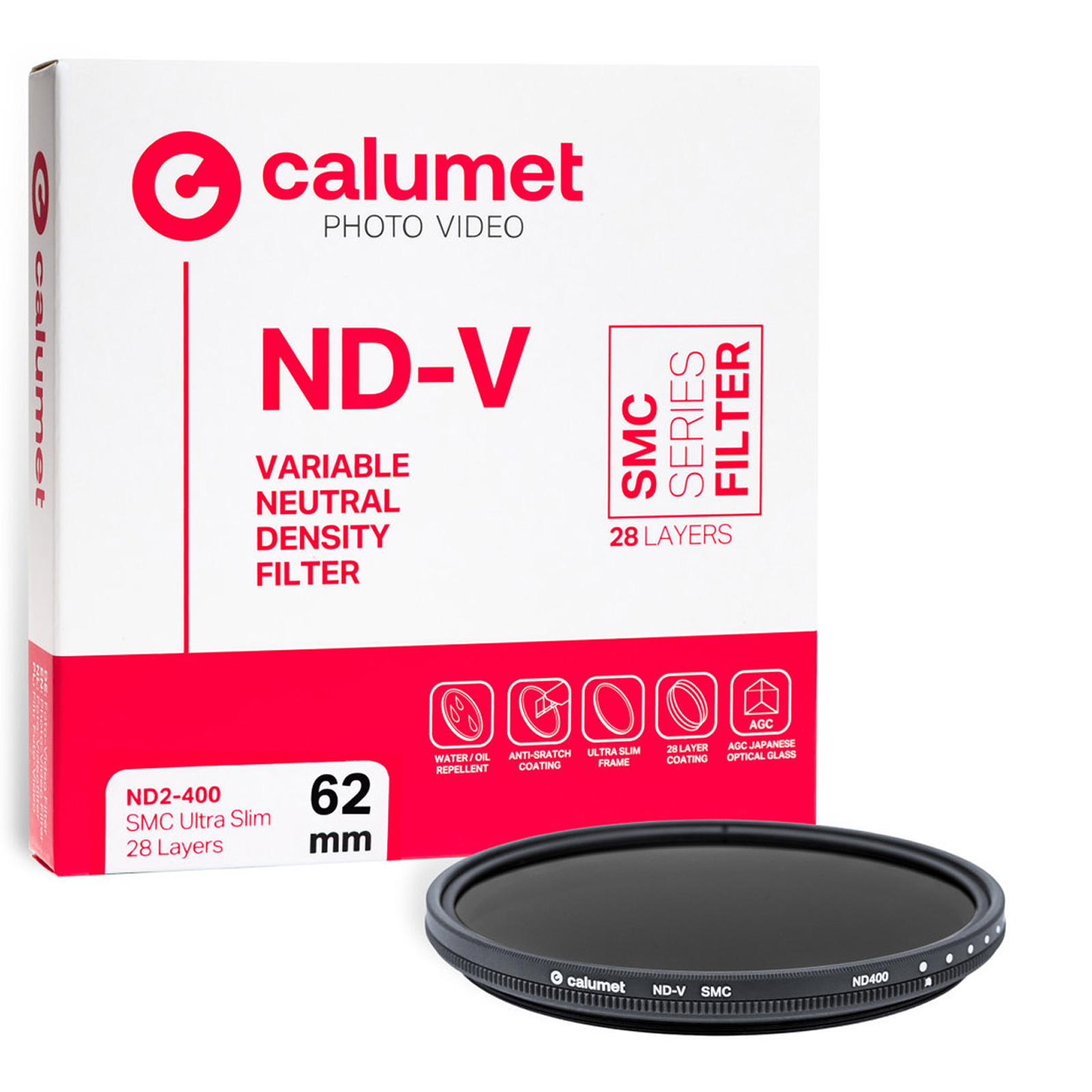 Image of Calumet Variable ND2-400 SMC 62 mm Ultra Slim Filter