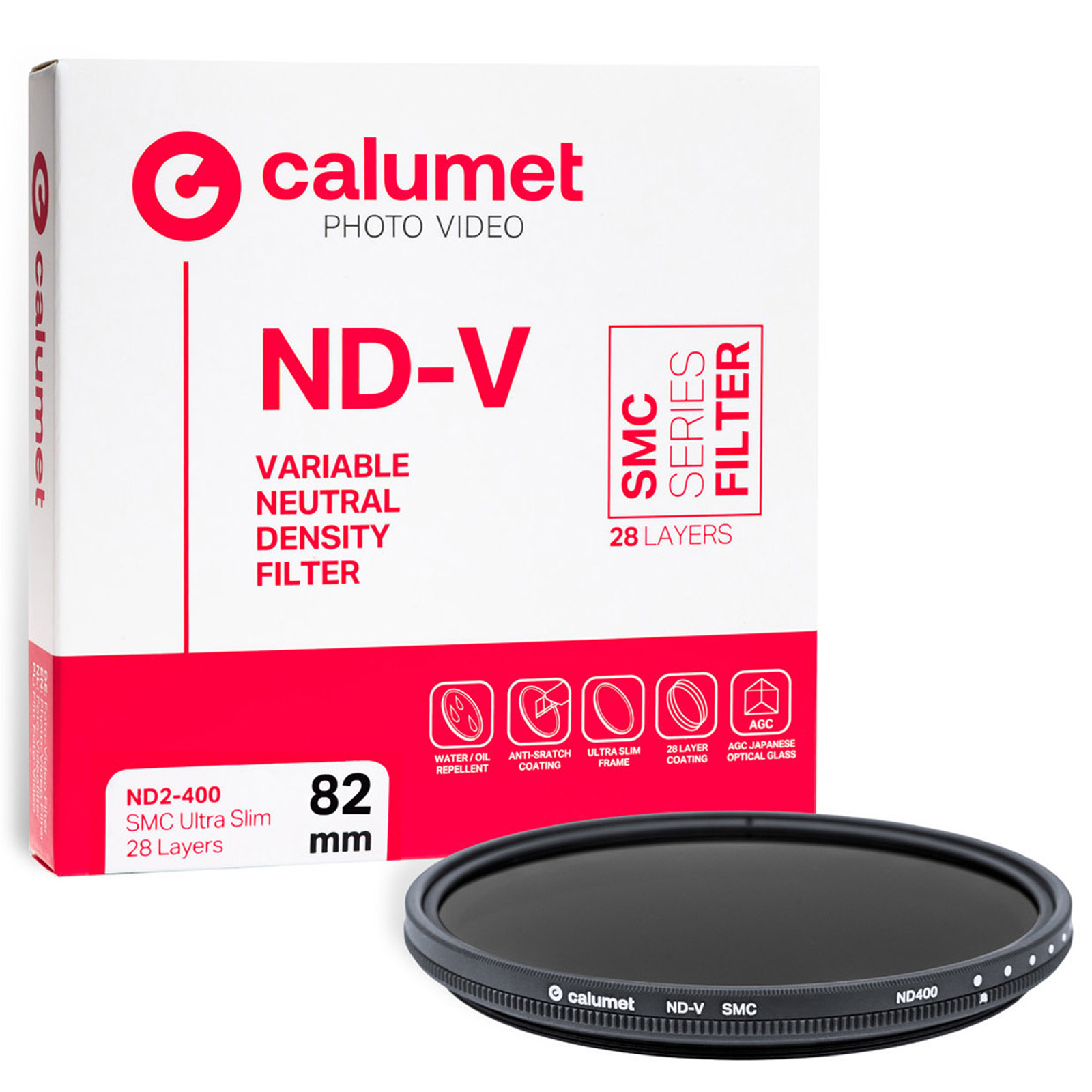 Image of Calumet Variable ND2-400 SMC 82 mm Ultra Slim Filter
