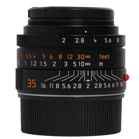 USED Leica 35mm f2 Summicron-M Asph Lens-Black