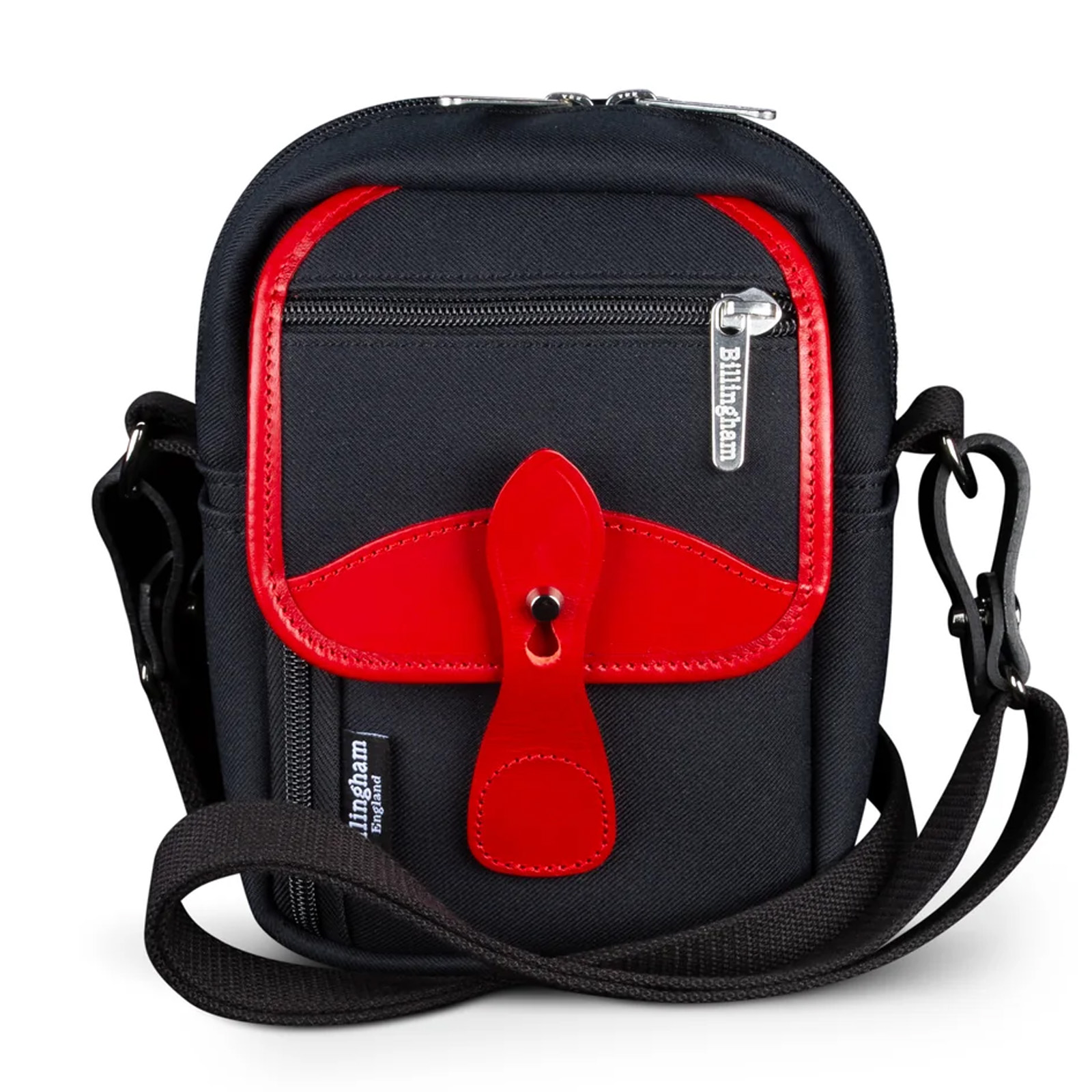 Billingham Compact - Black FibreNyte / Red