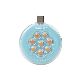 NanLite Cookie LED Mini Light - Cyan Blue