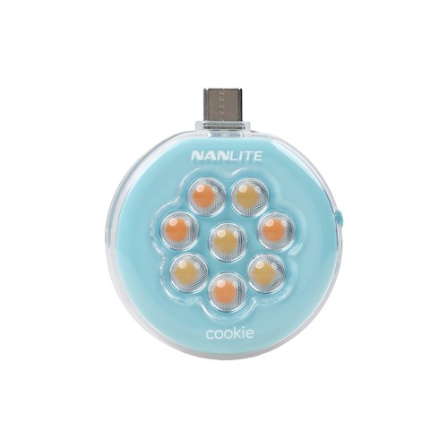 NanLite Cookie LED Mini Light - Cyan Blue