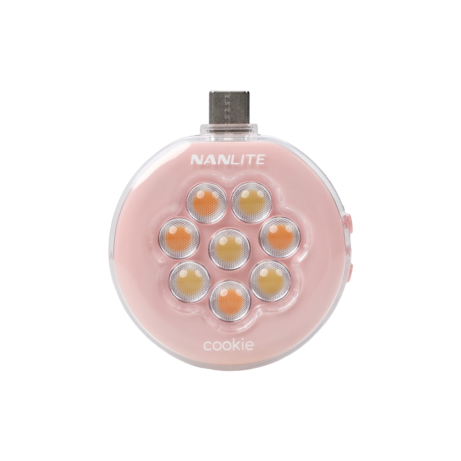 NanLite Cookie LED Mini Light  - Coral Pink