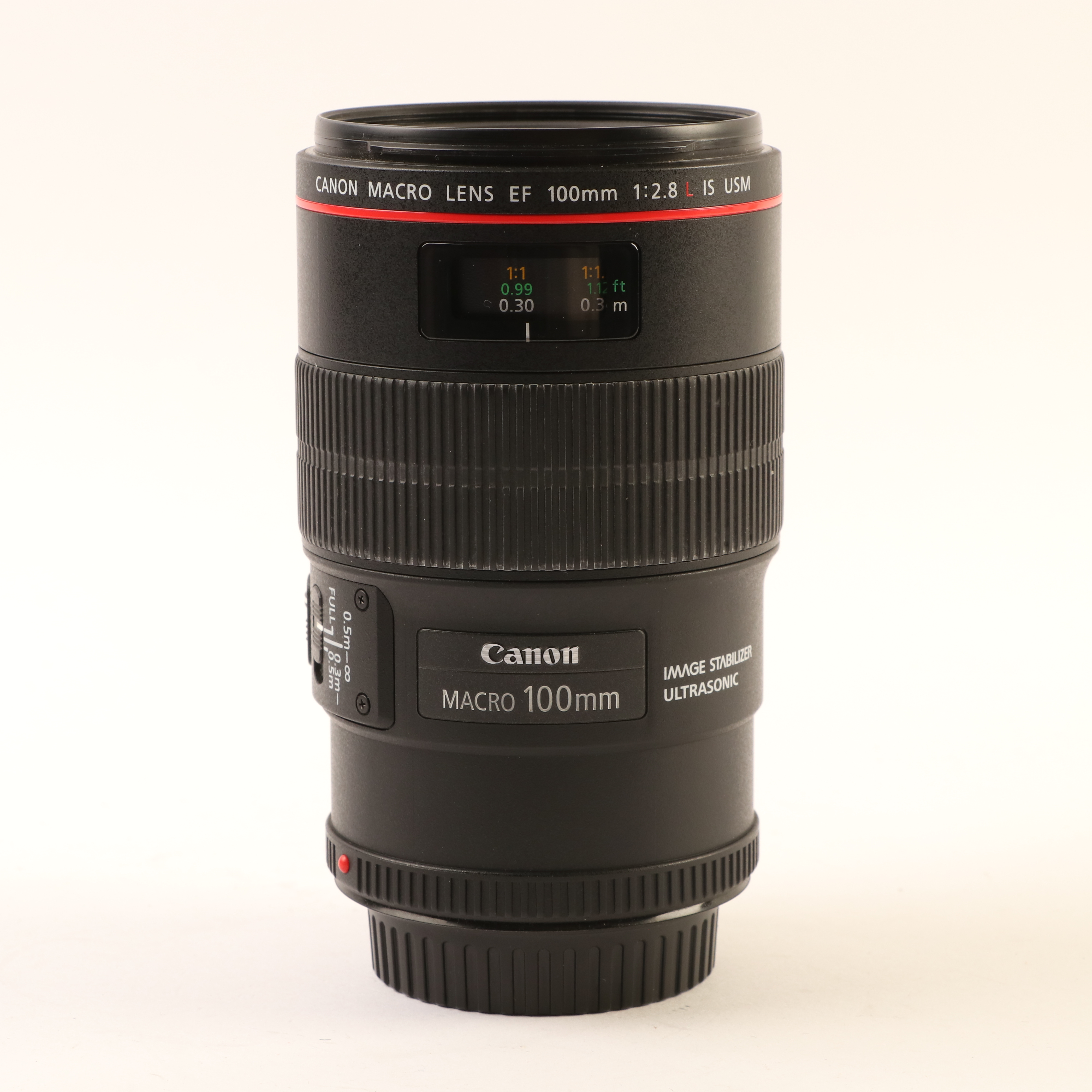USED Canon EF 100mm f2.8L Macro IS USM Lens