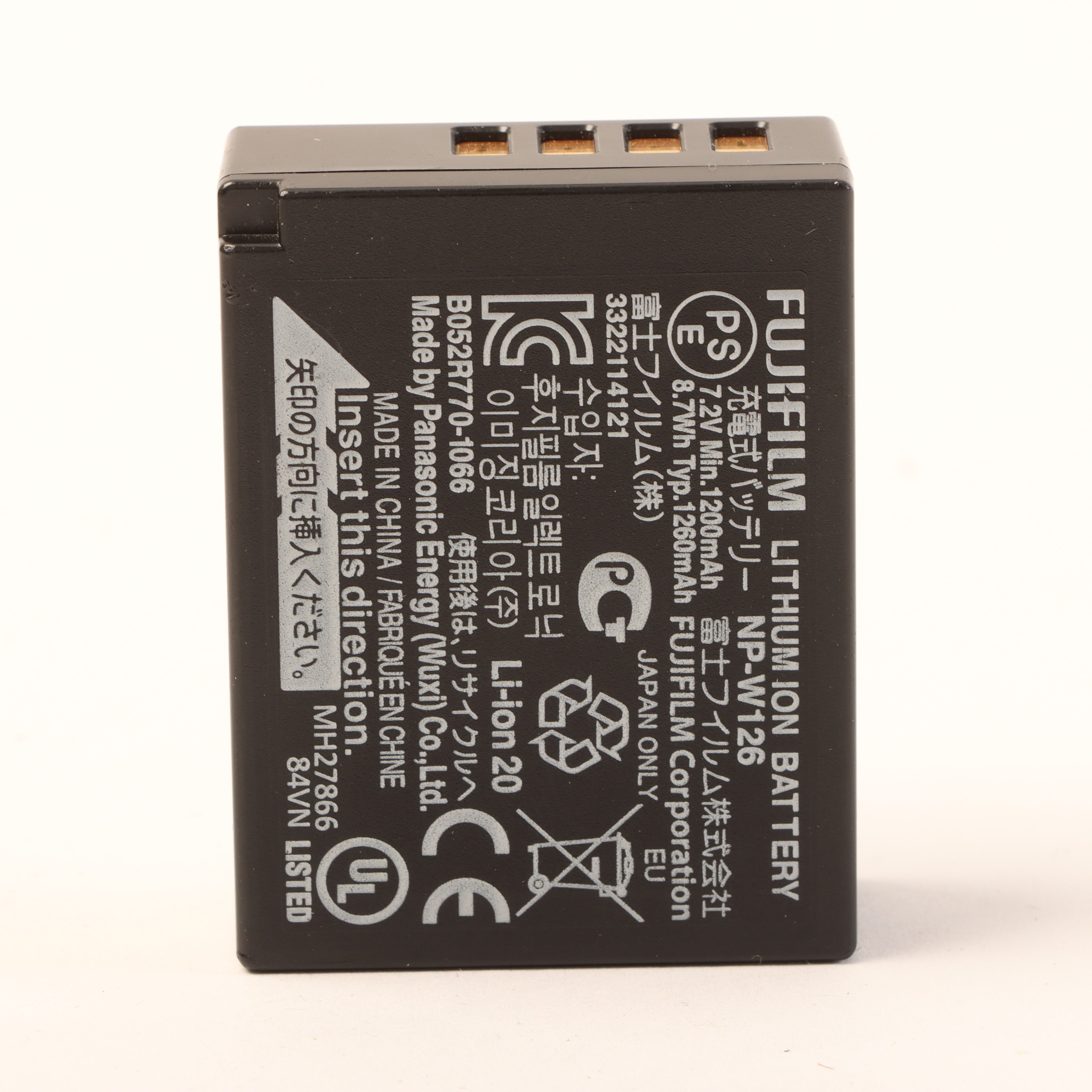 USED Fujifilm NP-W126 Rechargable Battery