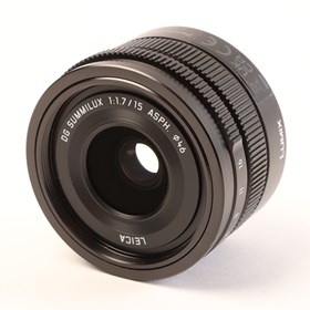 USED Panasonic 15mm f1.7 Leica Summilux DG ASPH Micro Four Thirds Lens - Black