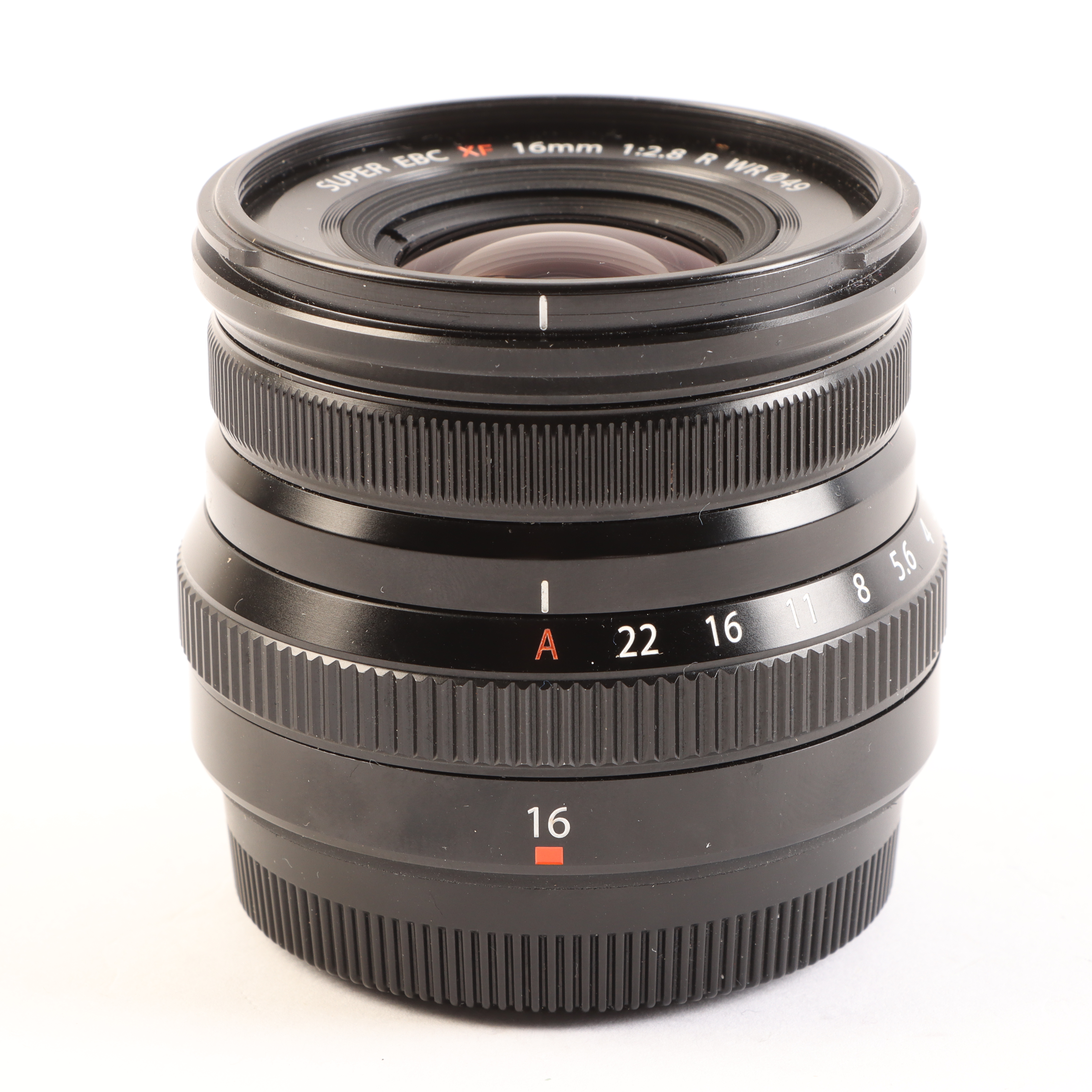 USED Fujifilm XF 16mm f2.8 R WR Lens - Black