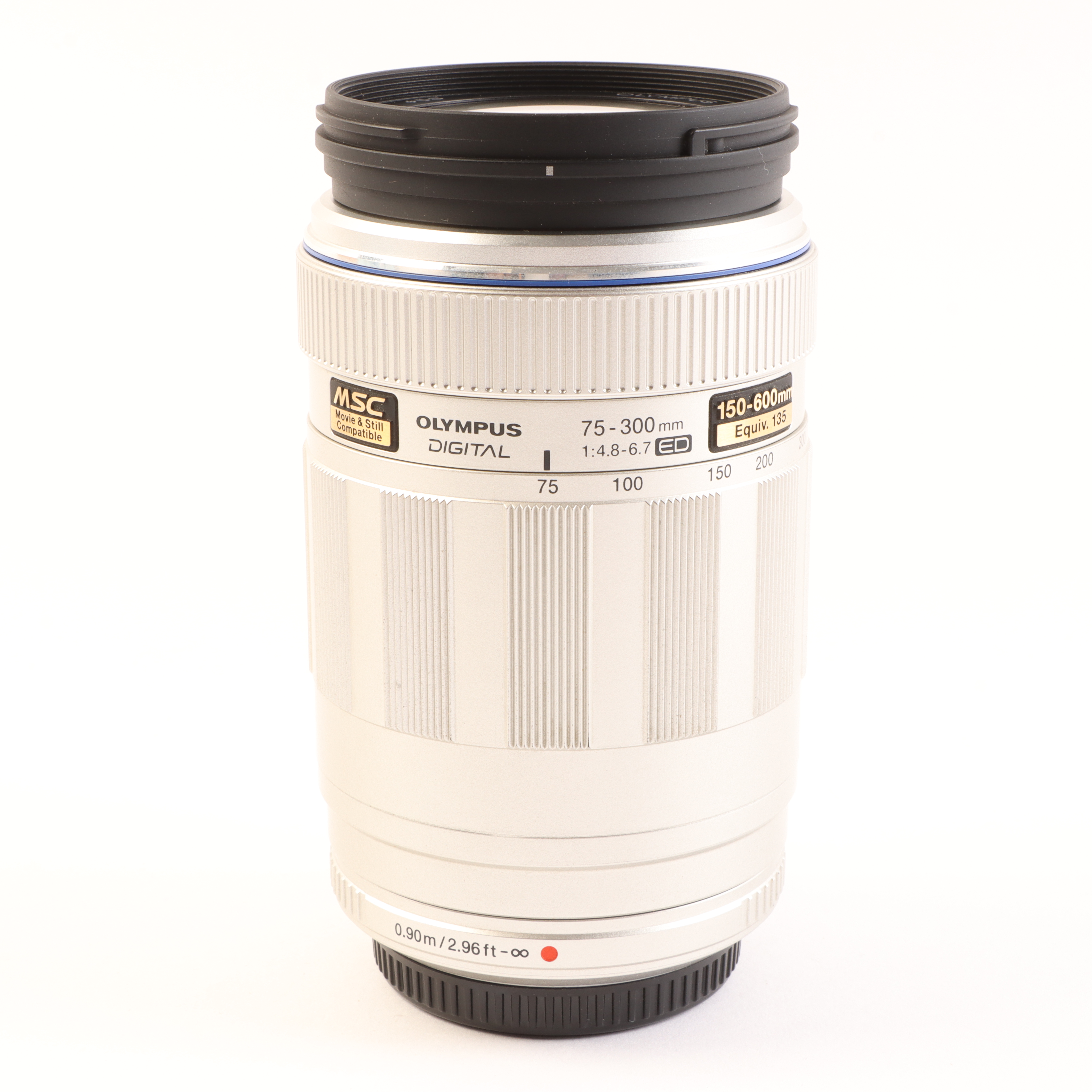 USED Olympus 75-300mm f4.8-6.7 M.ZUIKO Digital ED Micro Four Thirds Lens - Silver