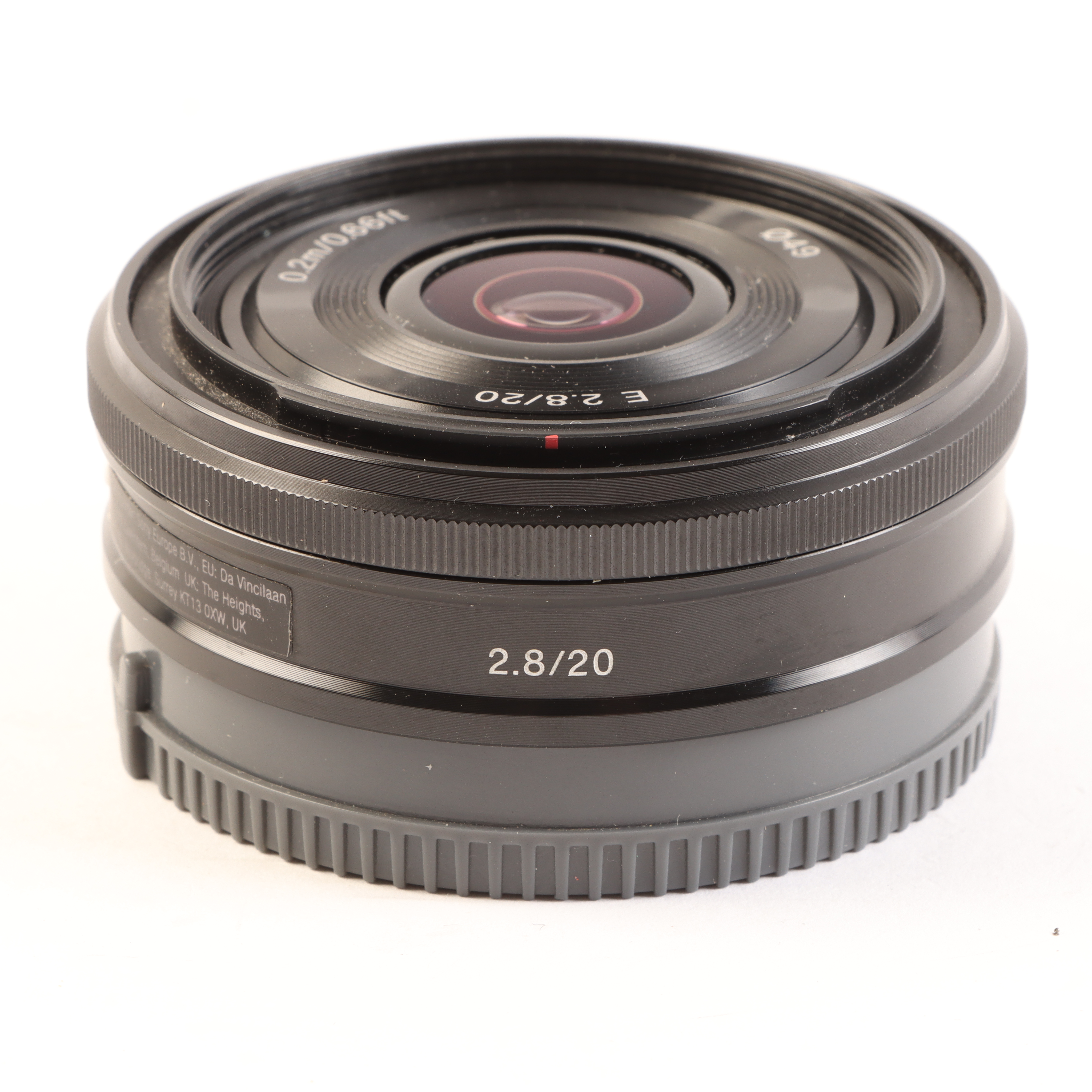 USED Sony E 20mm f2.8 Pancake Lens
