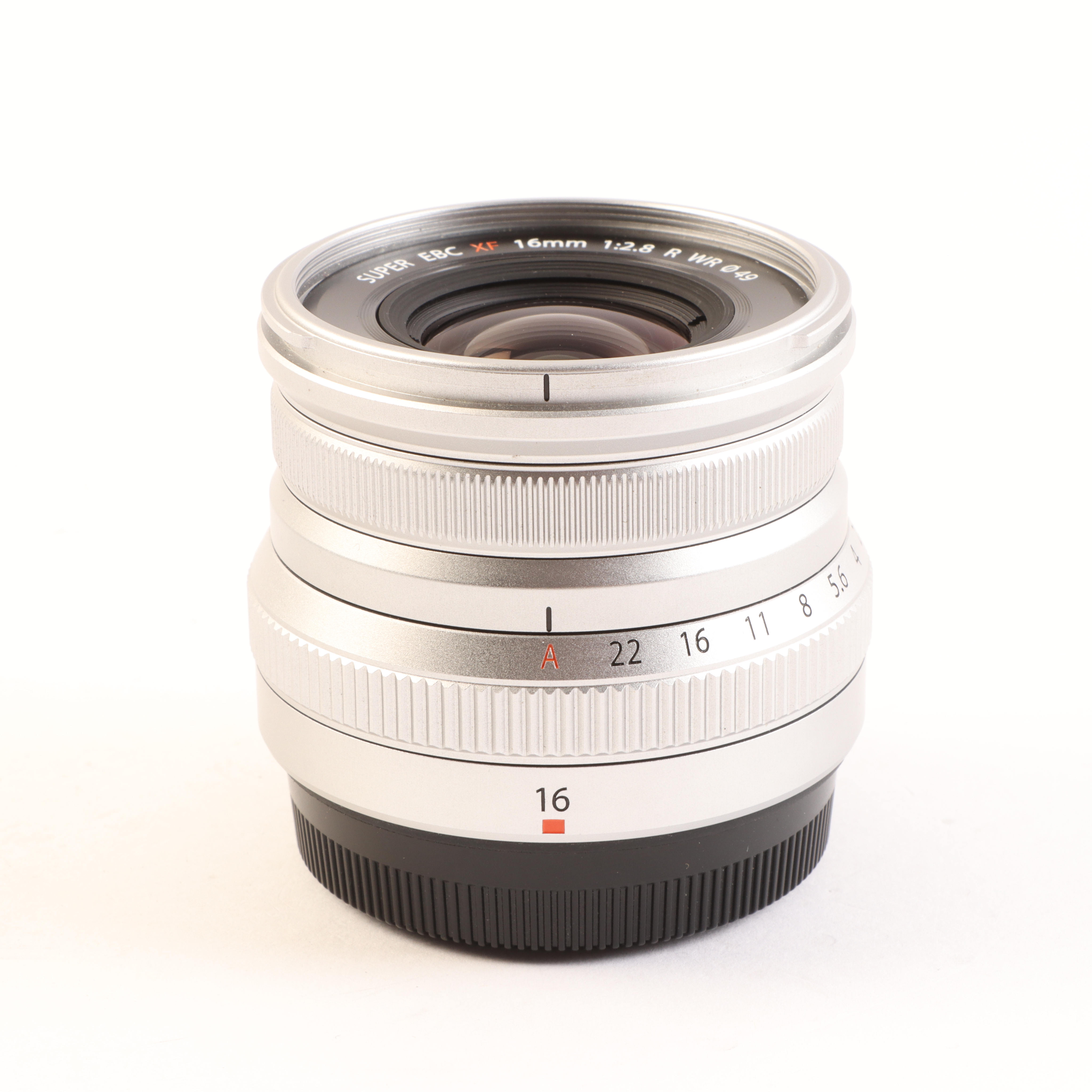 USED Fujifilm XF 16mm f2.8 R WR Lens - Silver